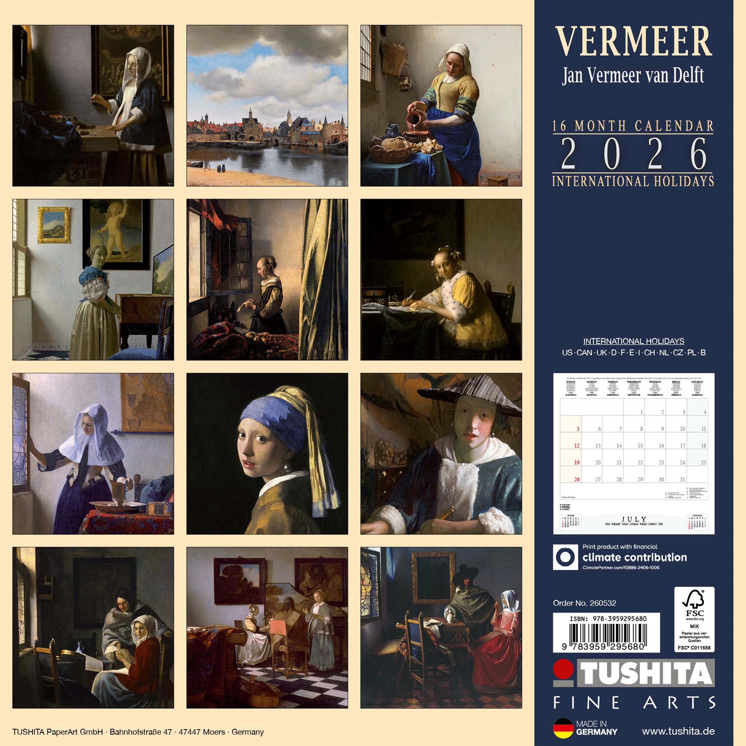 Rückseitencover Jan Vermeer van Delft 2026