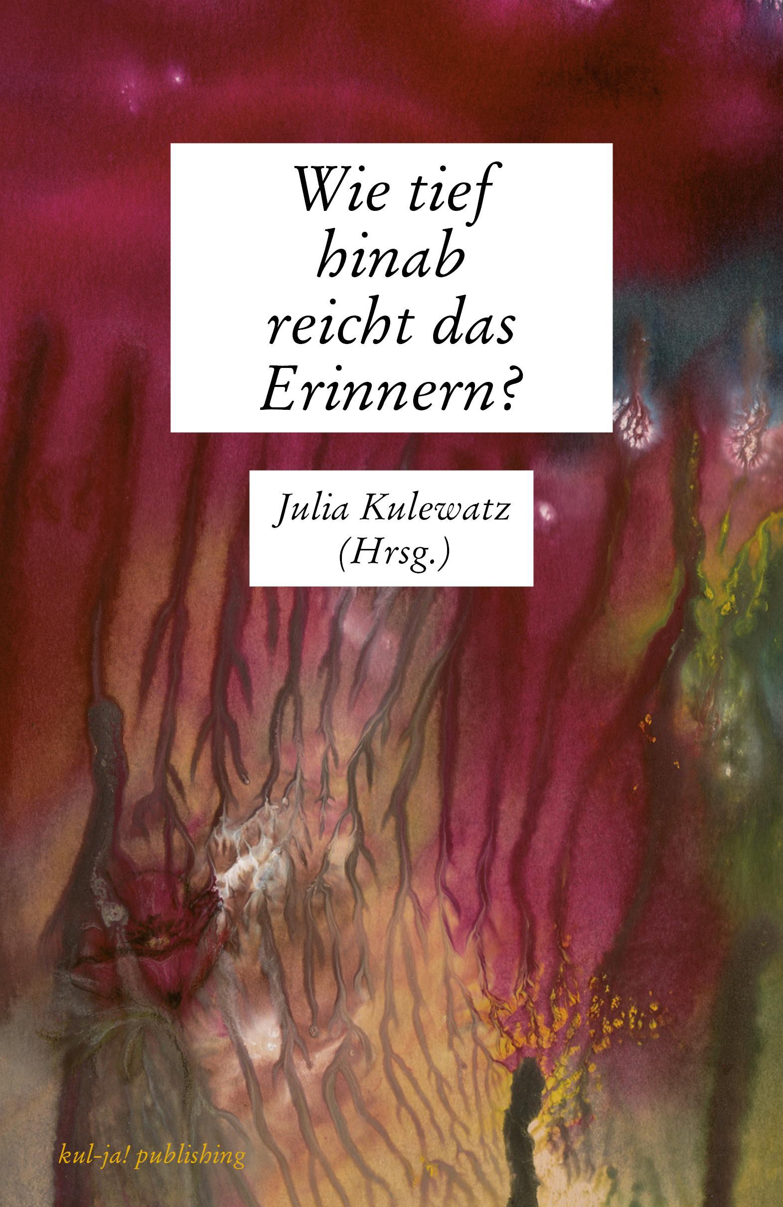 Vorderes Coverbild Wie tief hinab reicht das Erinnern?