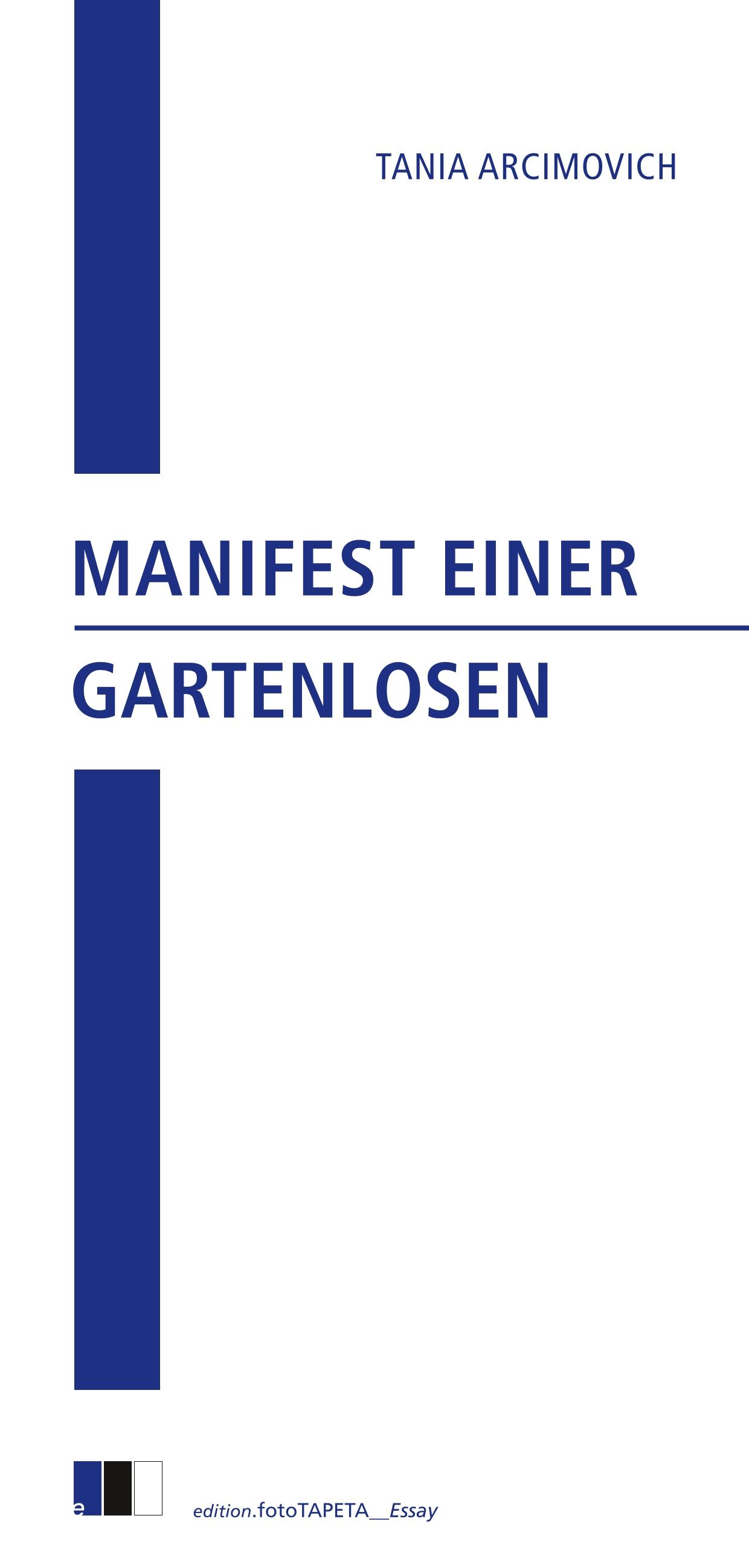 Vorderes Coverbild Manifest einer Gartenlosen
