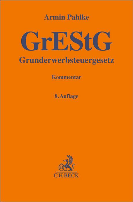 Vorderes Coverbild Grunderwerbsteuergesetz. GrEStG