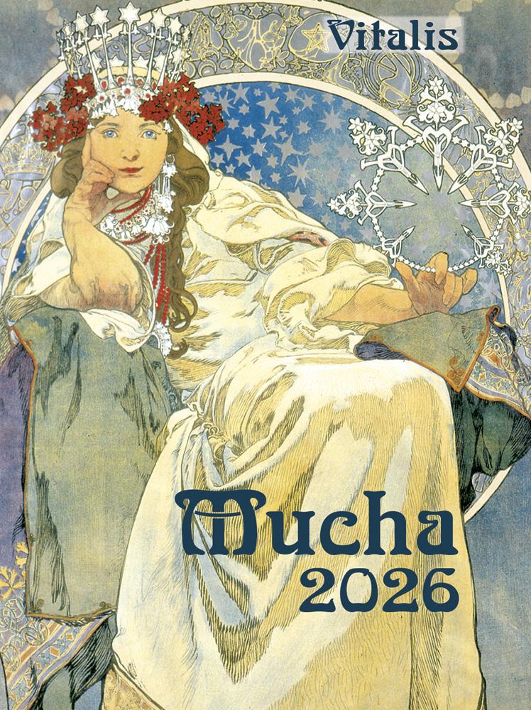 Vorderes Coverbild Alfons Mucha 2026