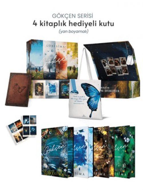 Vorderes Coverbild Gökcen Serisi 4 Kitaplik Hediyeli Kutu Yan Boyamali, Ciltli