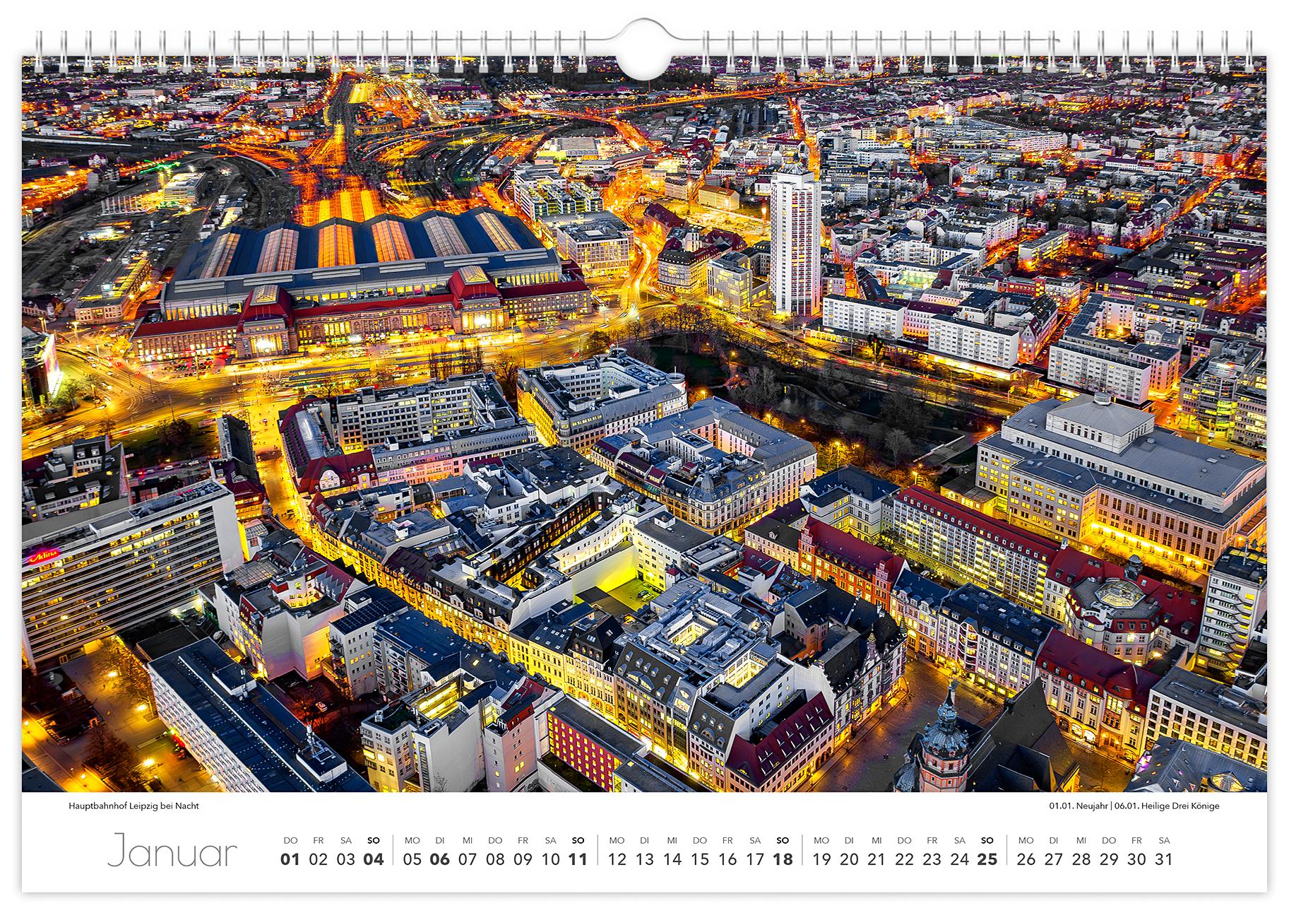 Beispielinhalt (Bild) Kalender Leipzig 2026