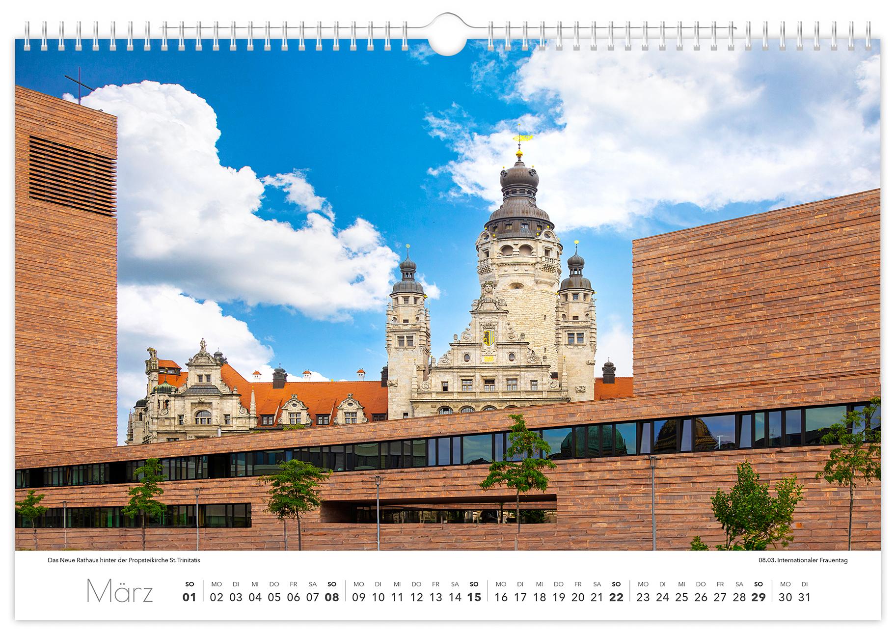 Beispielinhalt (Bild) Kalender Leipzig 2026