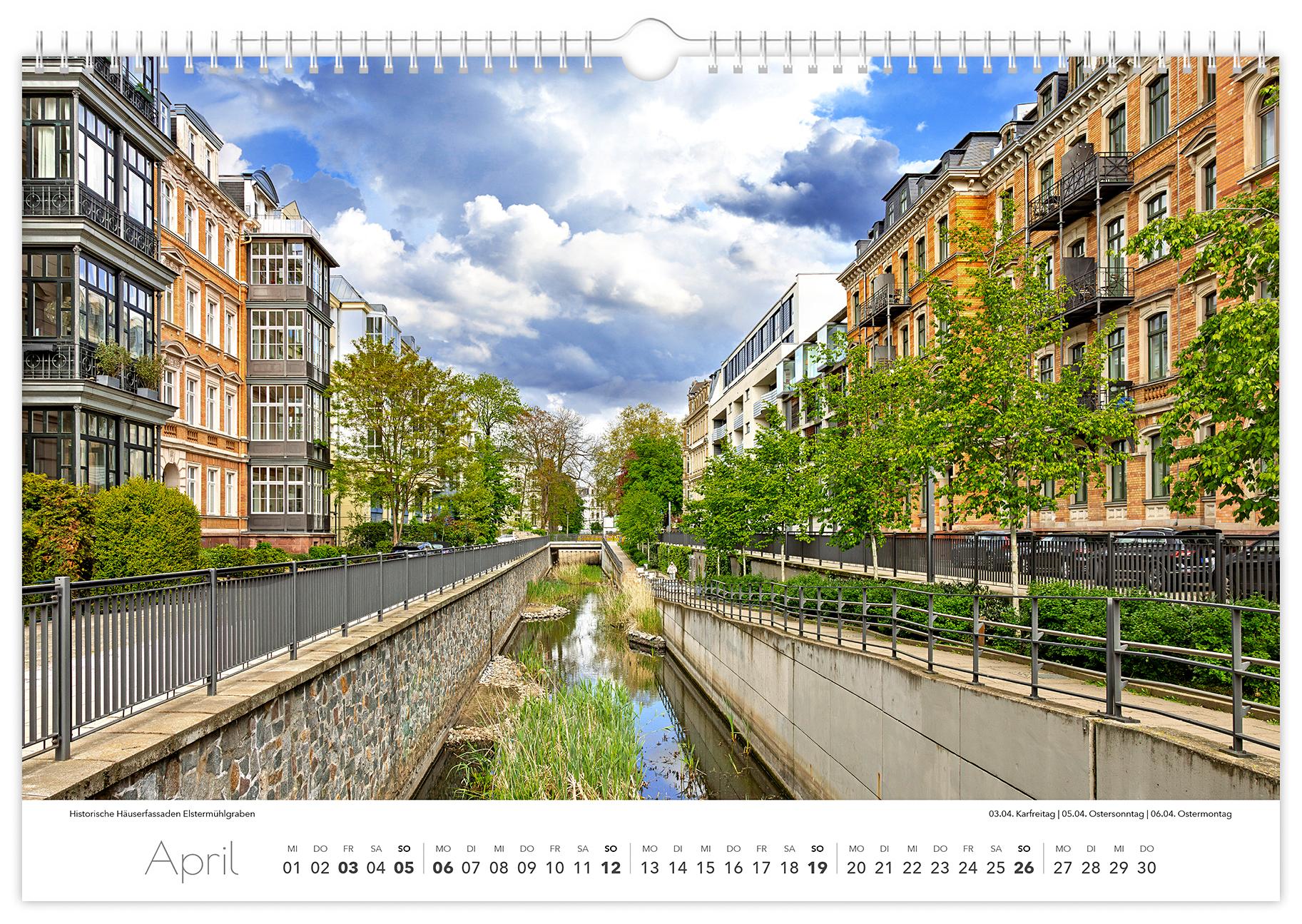 Beispielinhalt (Bild) Kalender Leipzig 2026