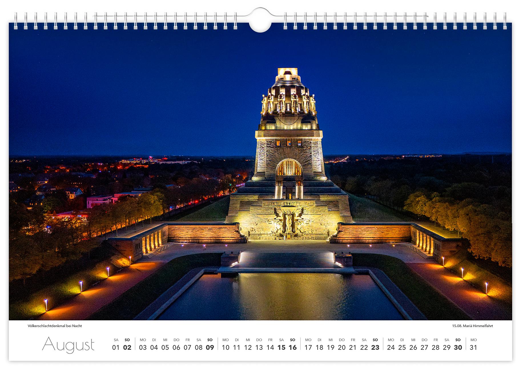 Beispielinhalt (Bild) Kalender Leipzig 2026