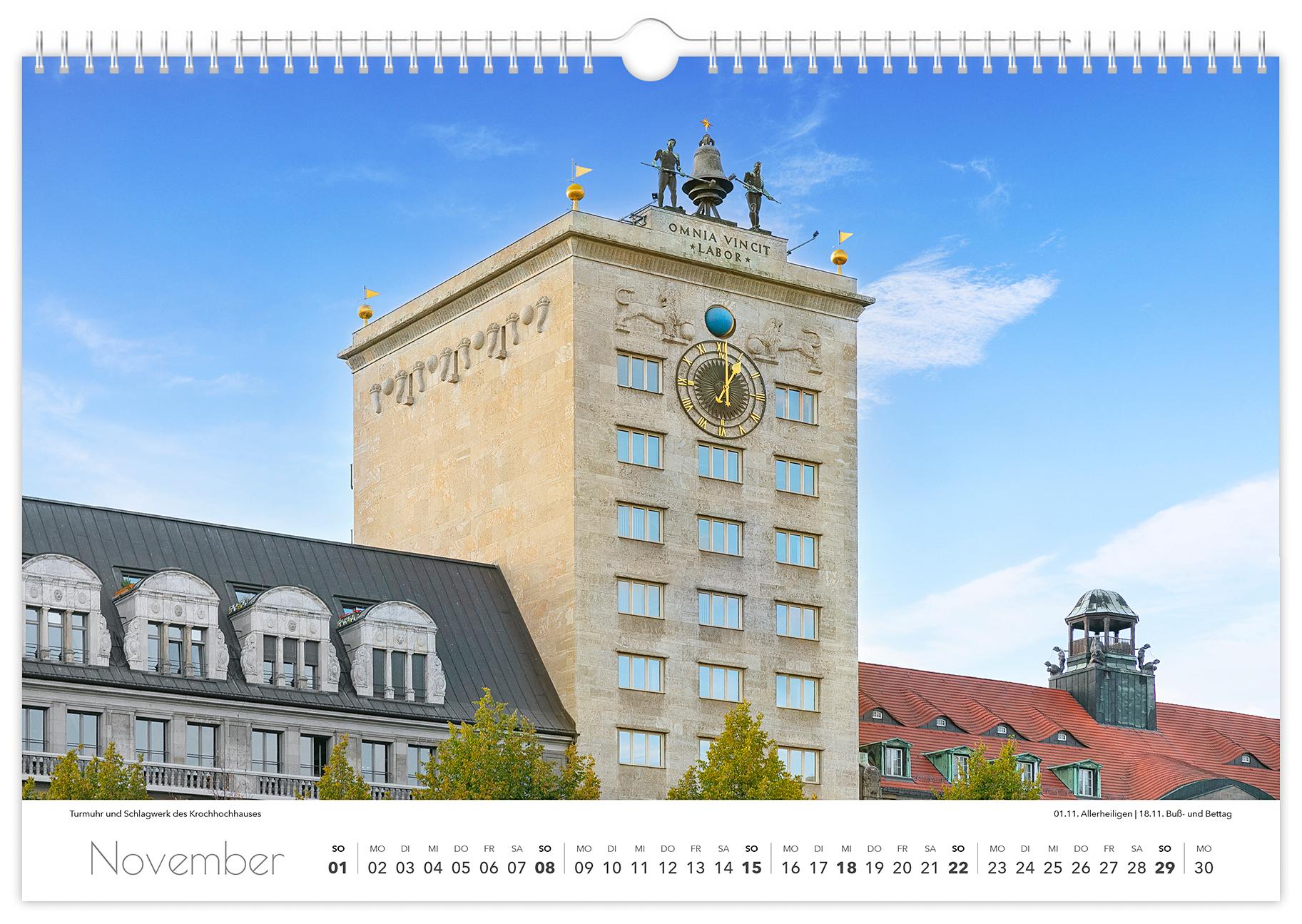 Beispielinhalt (Bild) Kalender Leipzig 2026