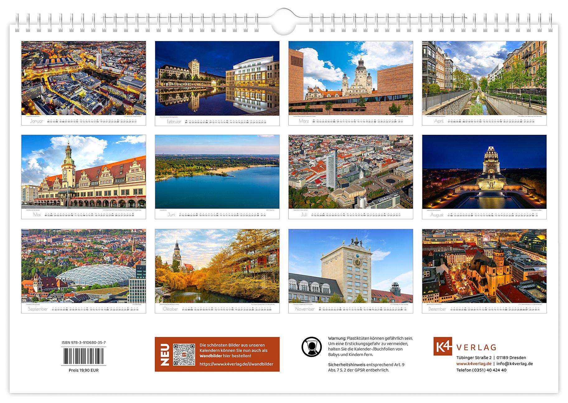 Beispielinhalt (Bild) Kalender Leipzig 2026