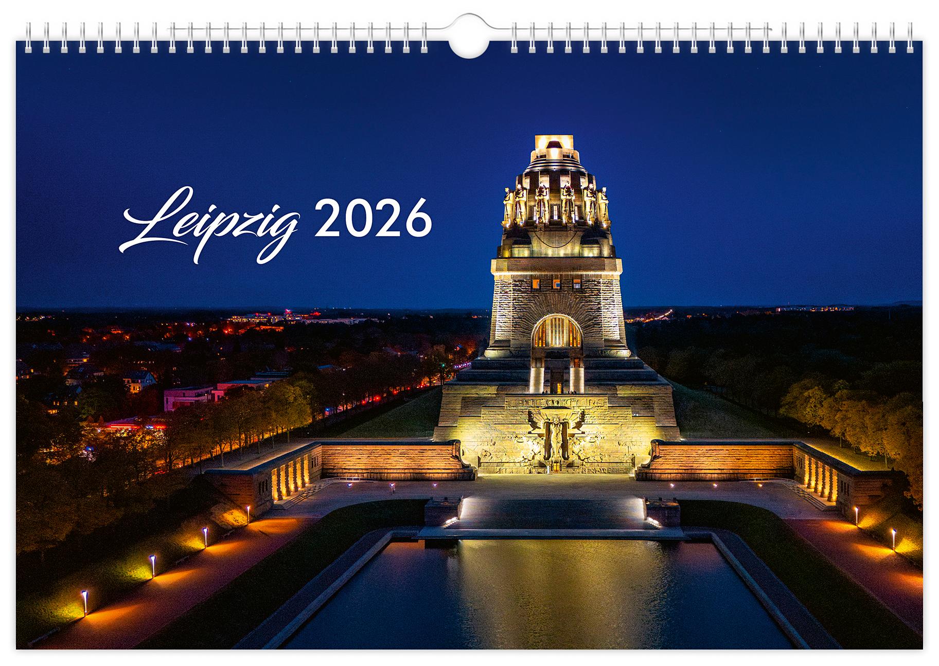 Vorderes Coverbild Kalender Leipzig 2026