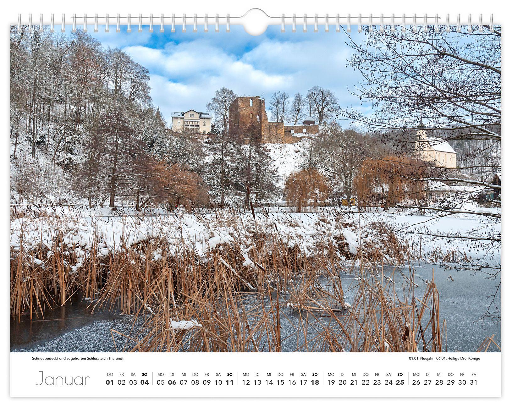 Beispielinhalt (Bild) Kalender Tharandt und Umgebung 2026