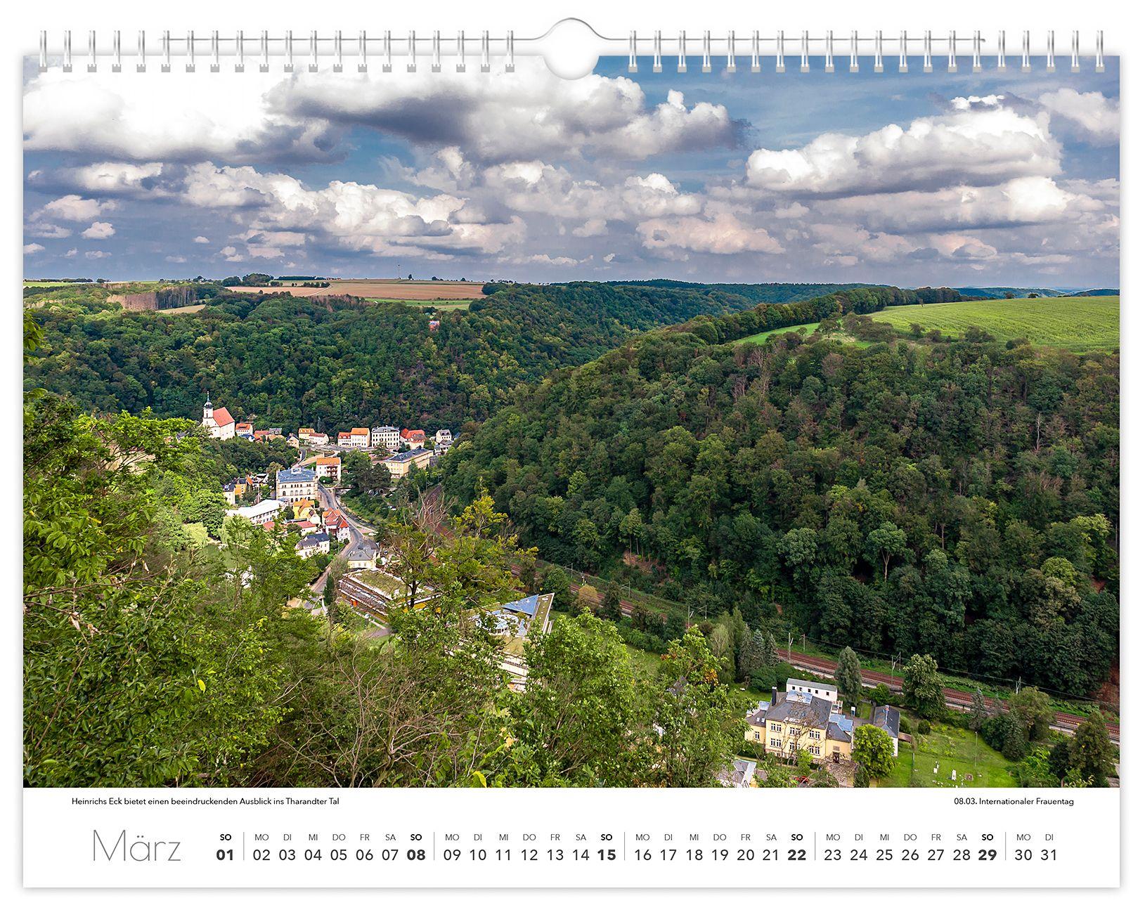 Beispielinhalt (Bild) Kalender Tharandt und Umgebung 2026