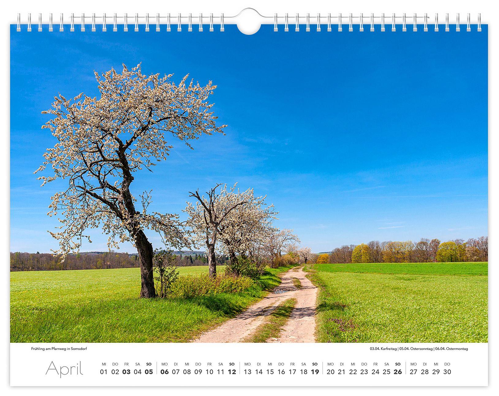 Beispielinhalt (Bild) Kalender Tharandt und Umgebung 2026