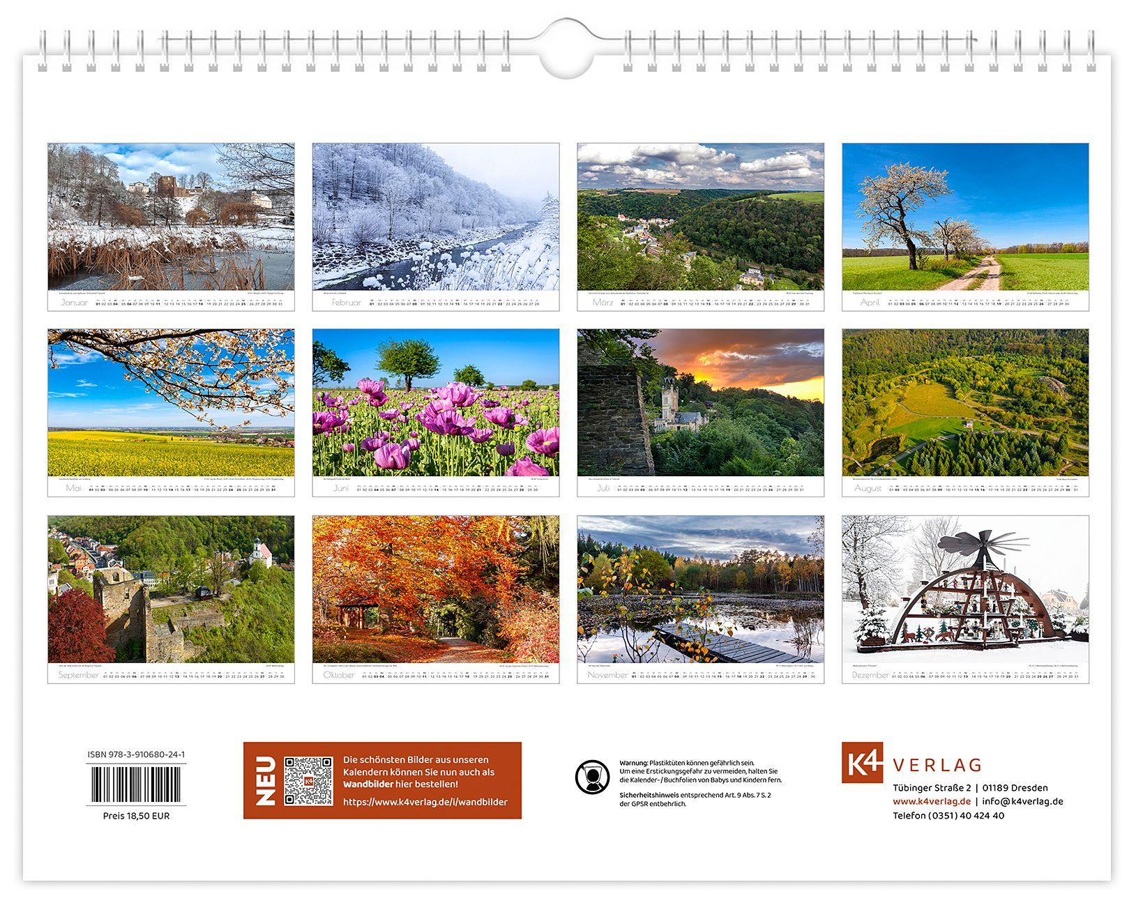 Beispielinhalt (Bild) Kalender Tharandt und Umgebung 2026