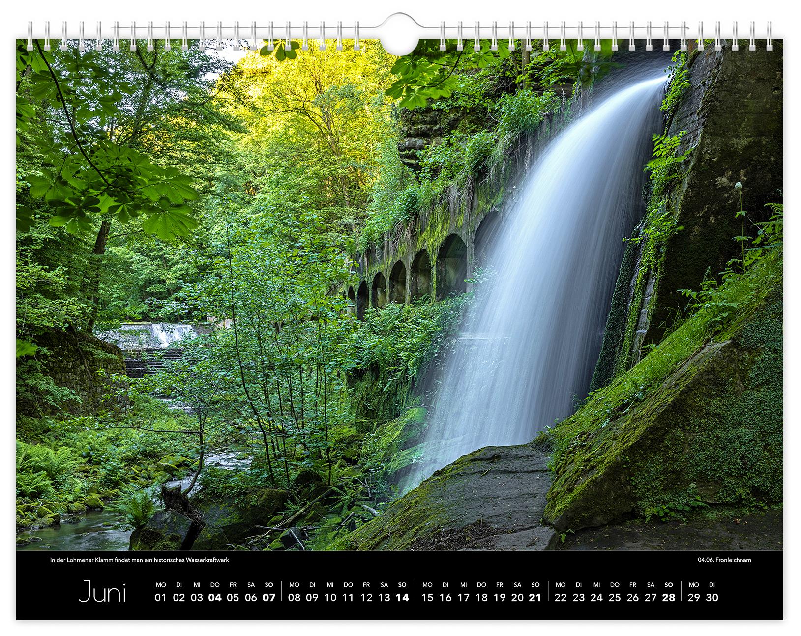 Beispielinhalt (Bild) Kalender Sächsische Schweiz 2026