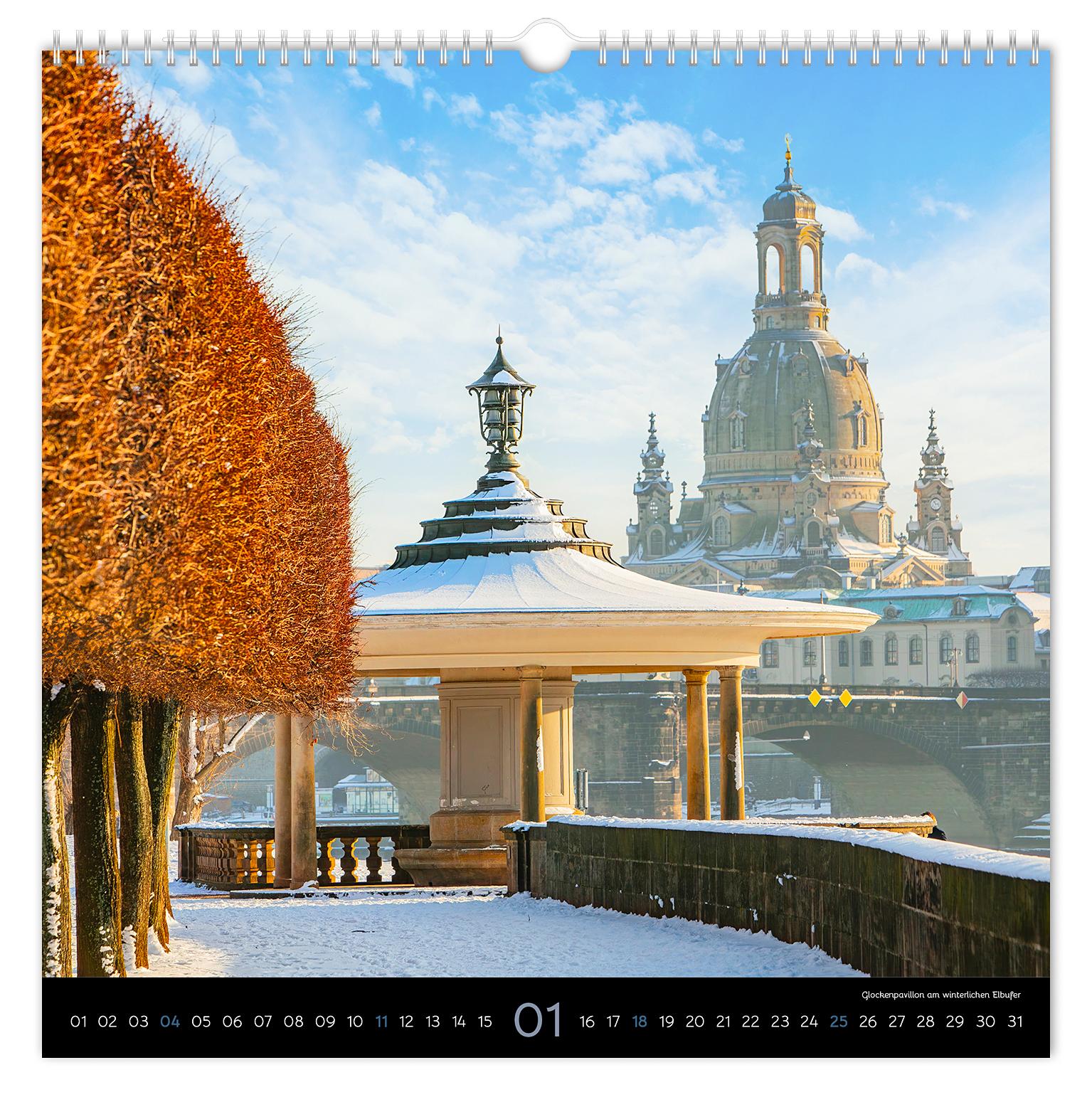 Beispielinhalt (Bild) Kalender Stimmungsvolles Dresden 2026