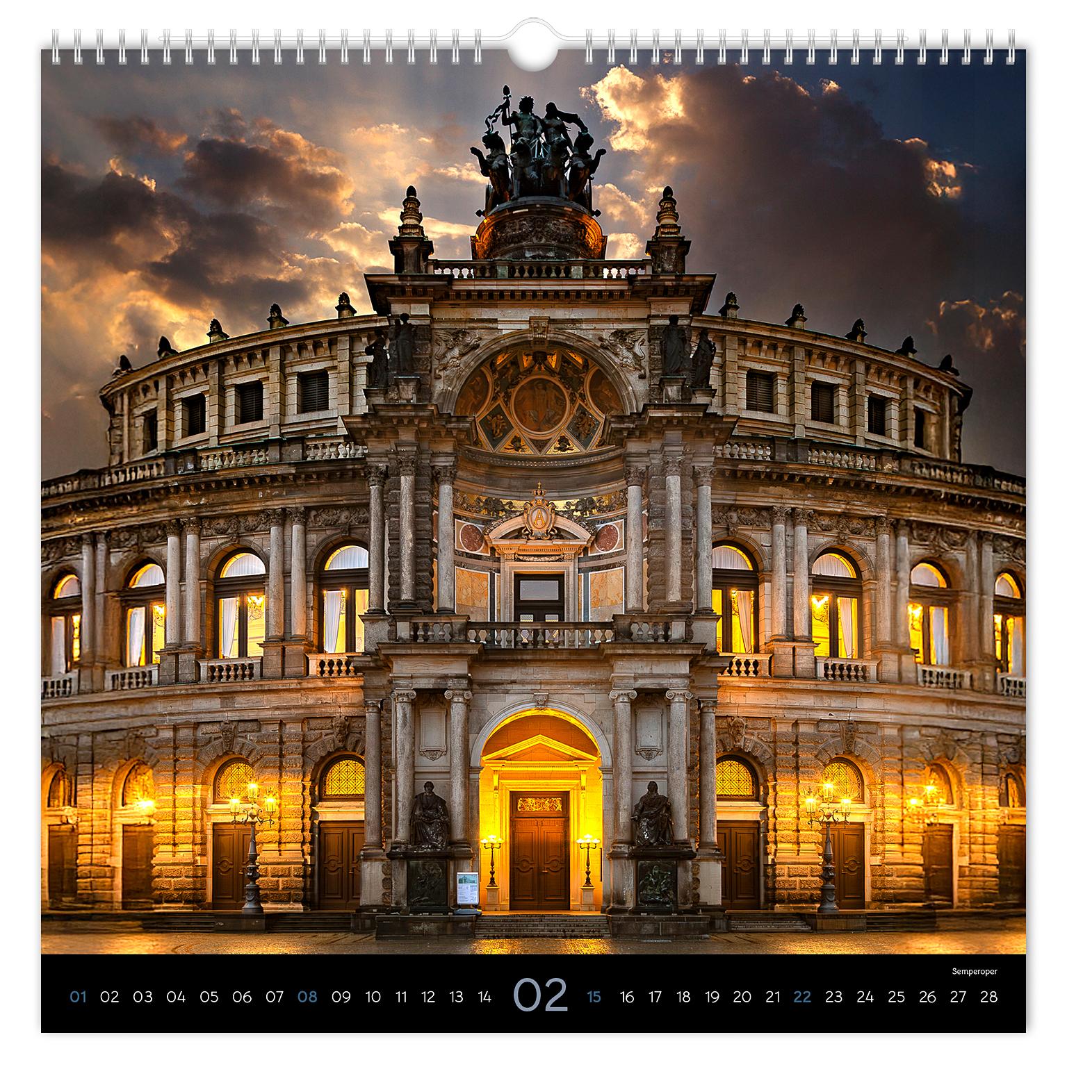 Beispielinhalt (Bild) Kalender Stimmungsvolles Dresden 2026