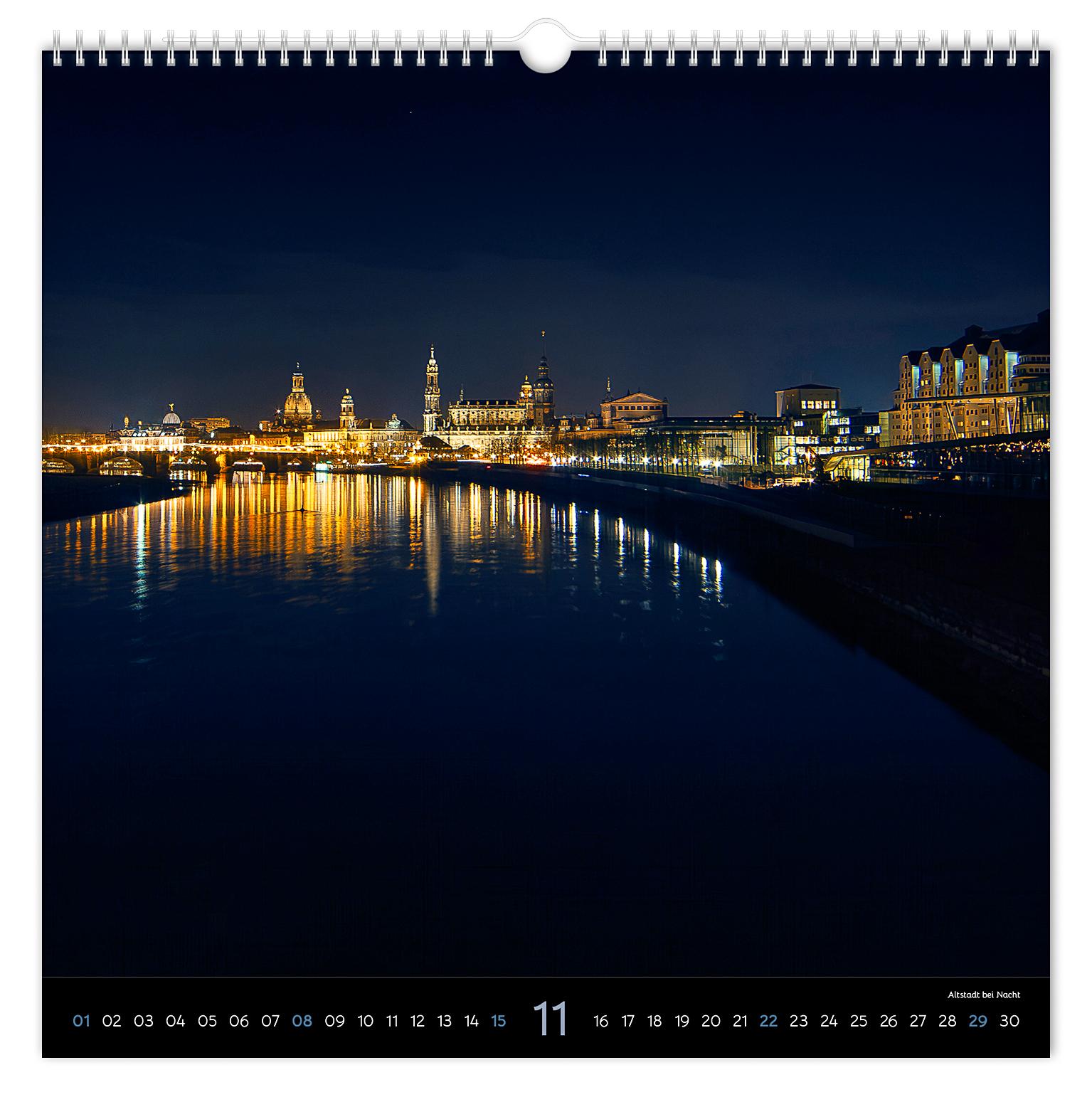 Beispielinhalt (Bild) Kalender Stimmungsvolles Dresden 2026