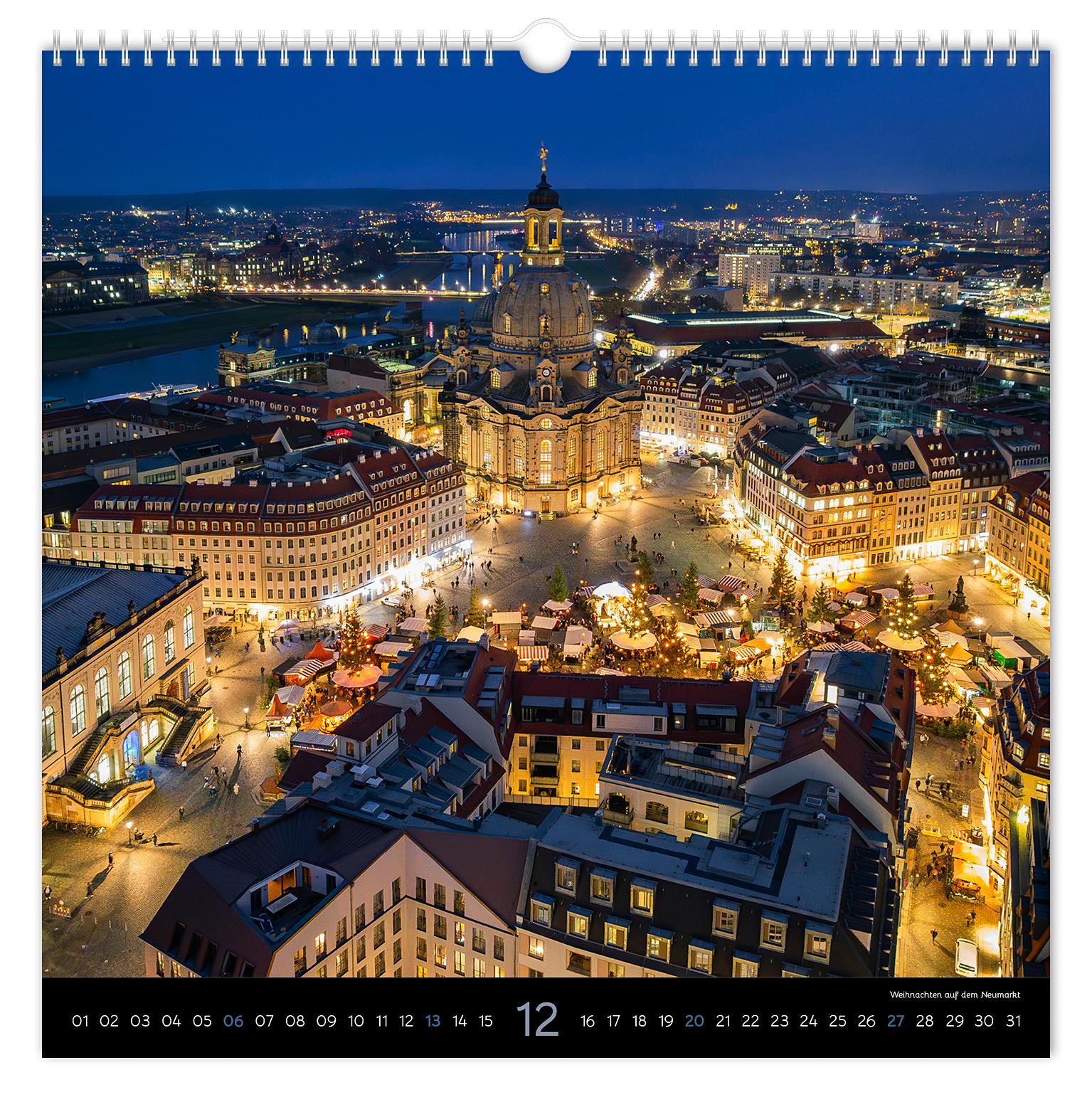 Beispielinhalt (Bild) Kalender Stimmungsvolles Dresden 2026