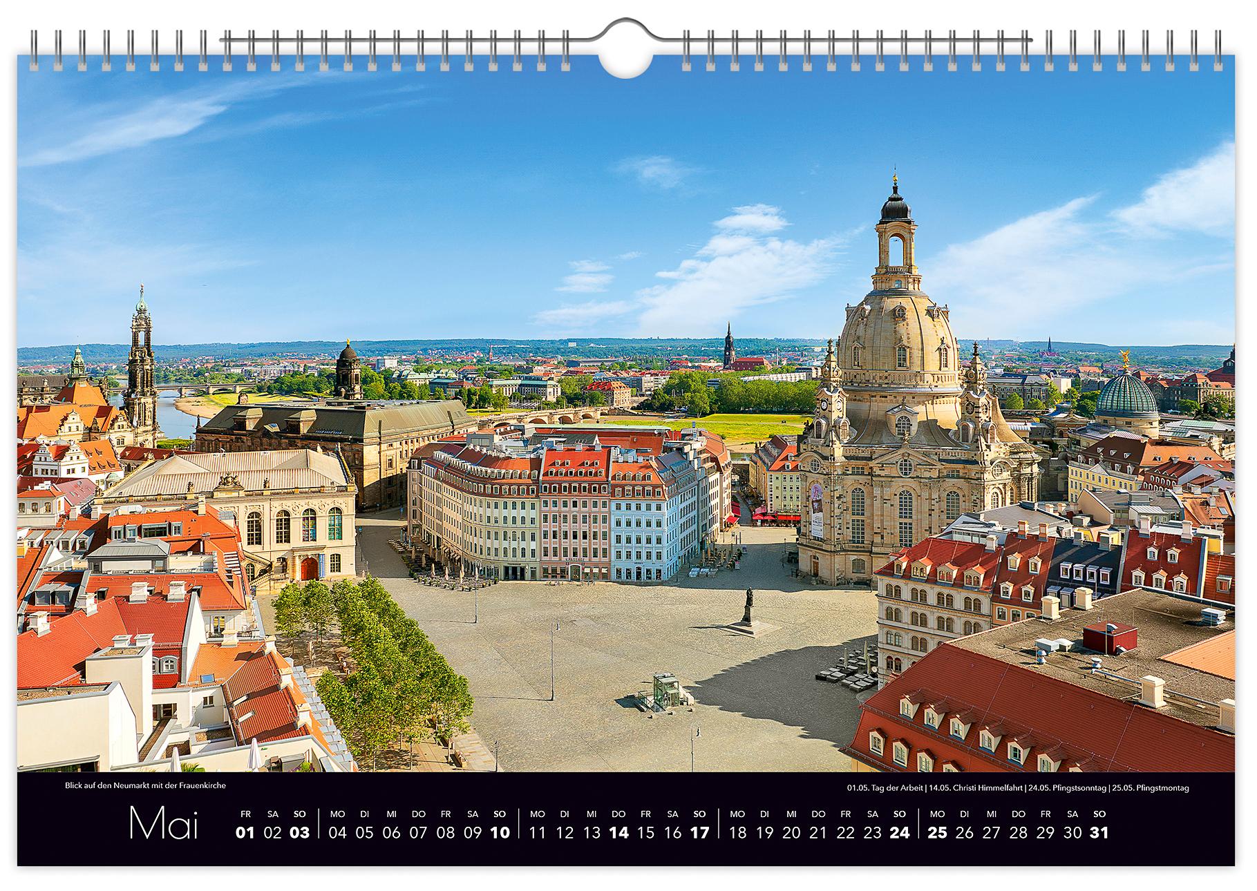 Beispielinhalt (Bild) Kalender Zauberhaftes Dresden 2026