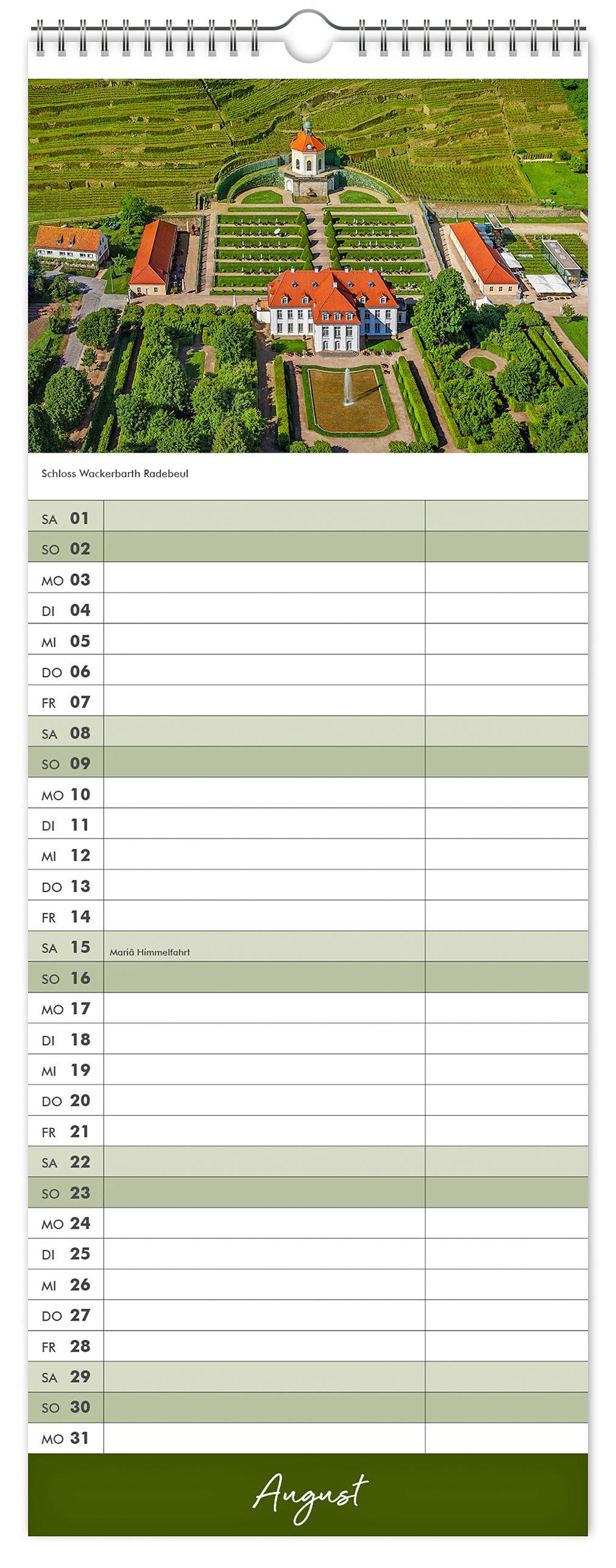 Beispielinhalt (Bild) Küchenkalender Dresden und Umgebung 2026