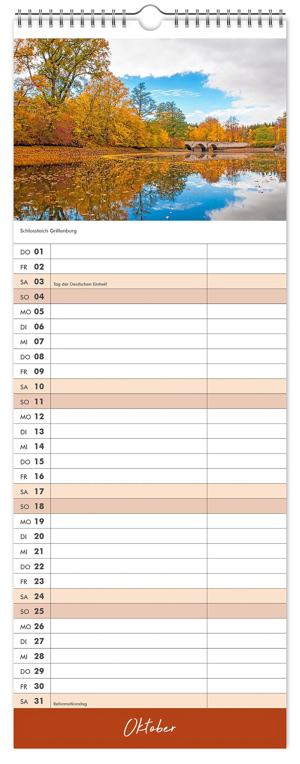Beispielinhalt (Bild) Küchenkalender Dresden und Umgebung 2026