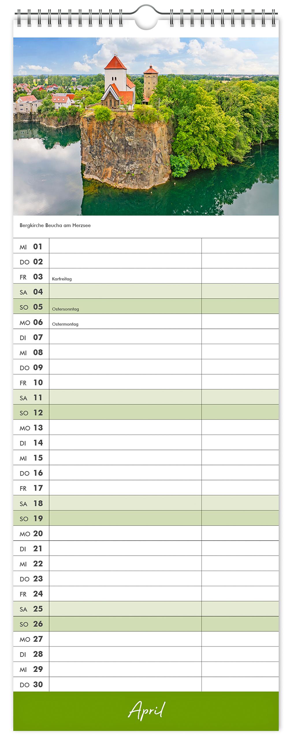 Beispielinhalt (Bild) Küchenkalender Leipzig 2026