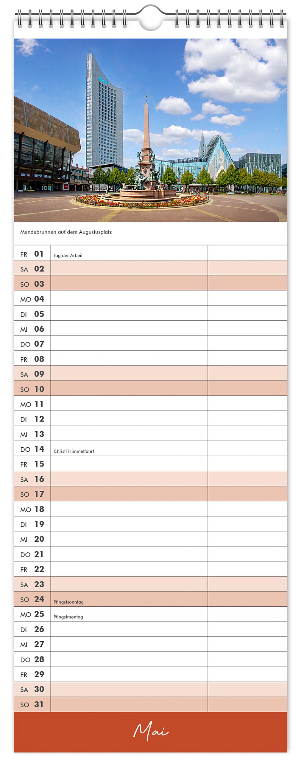 Beispielinhalt (Bild) Küchenkalender Leipzig 2026