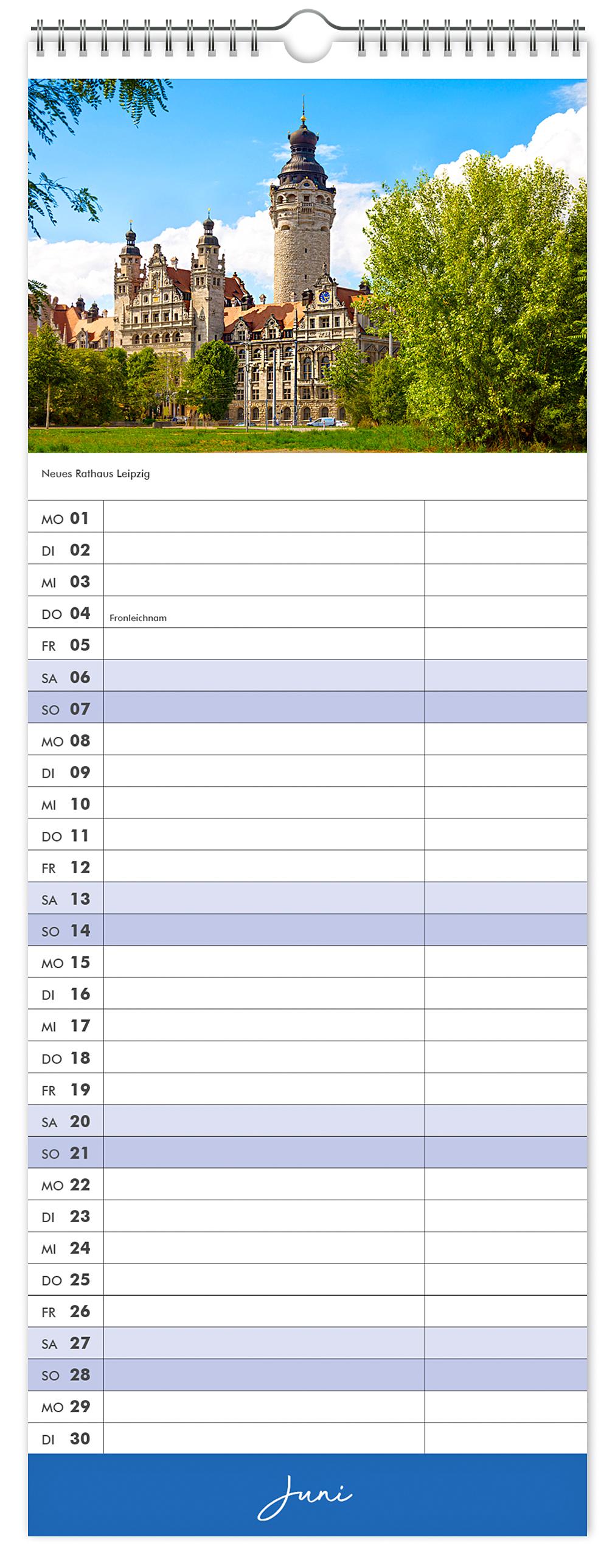 Beispielinhalt (Bild) Küchenkalender Leipzig 2026