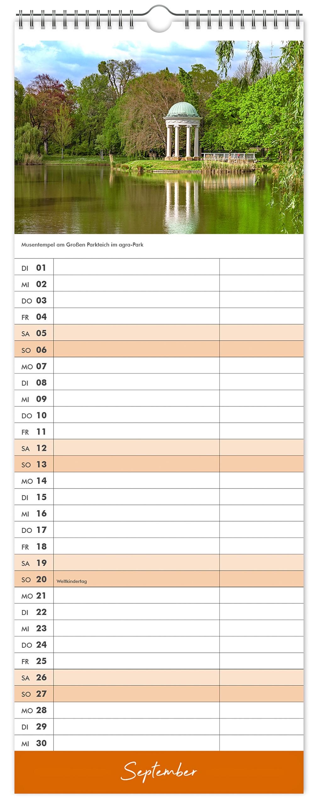 Beispielinhalt (Bild) Küchenkalender Leipzig 2026