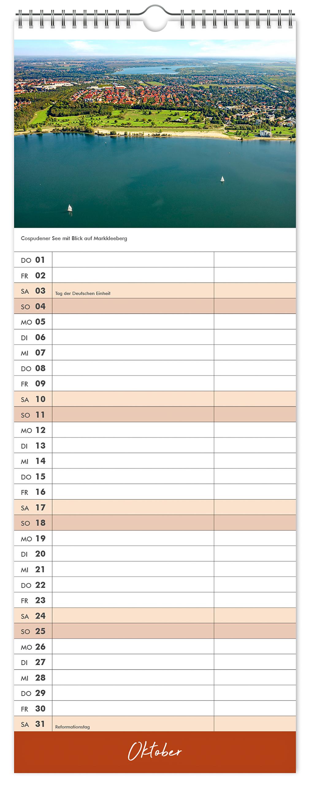 Beispielinhalt (Bild) Küchenkalender Leipzig 2026