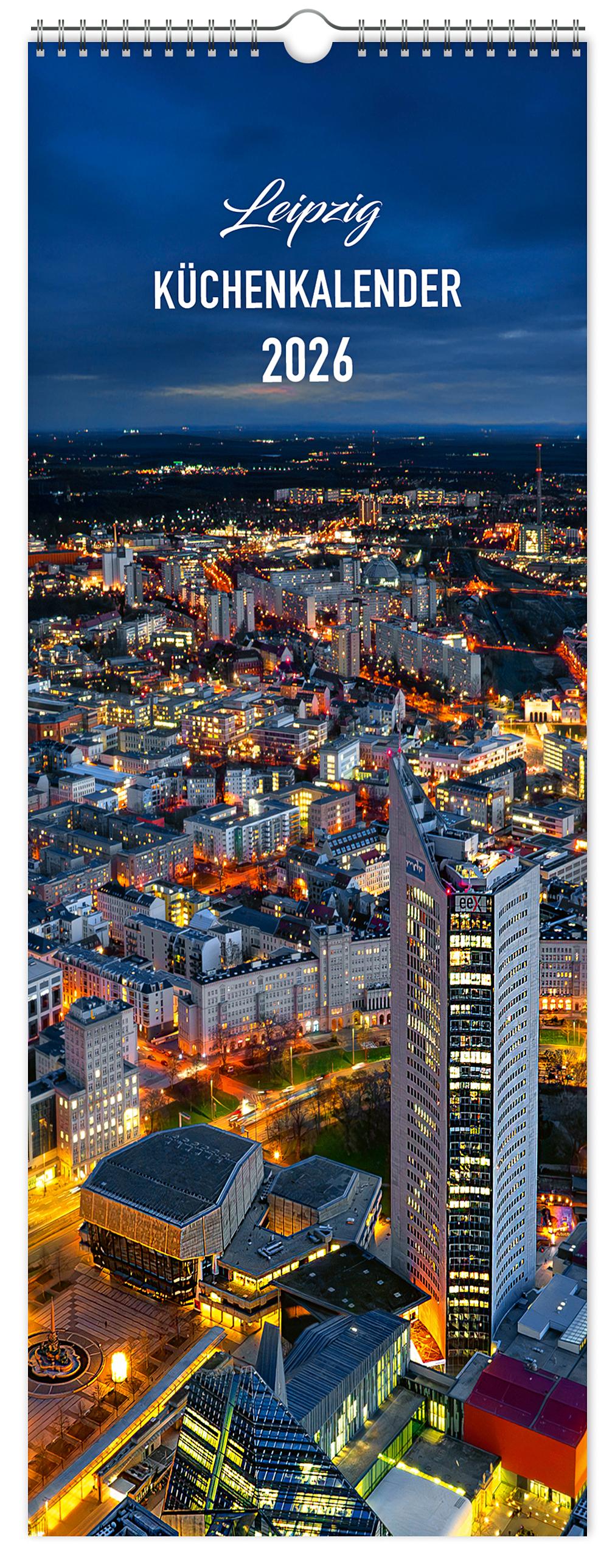 Vorderes Coverbild Küchenkalender Leipzig 2026