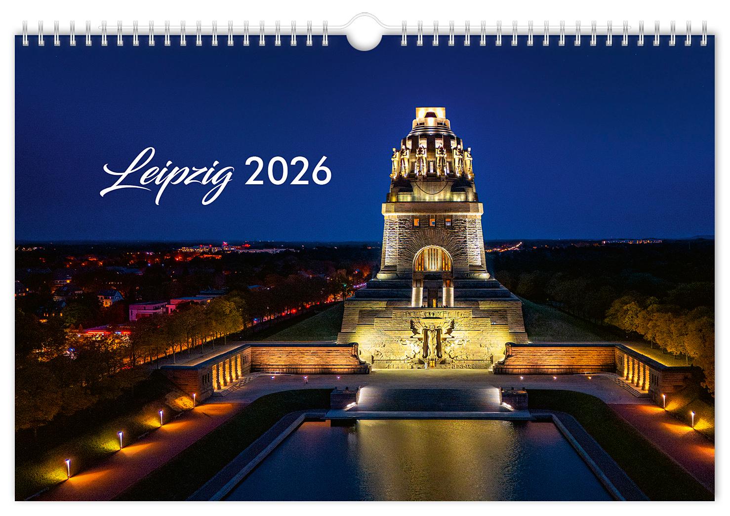 Vorderes Coverbild Kalender Leipzig 2026