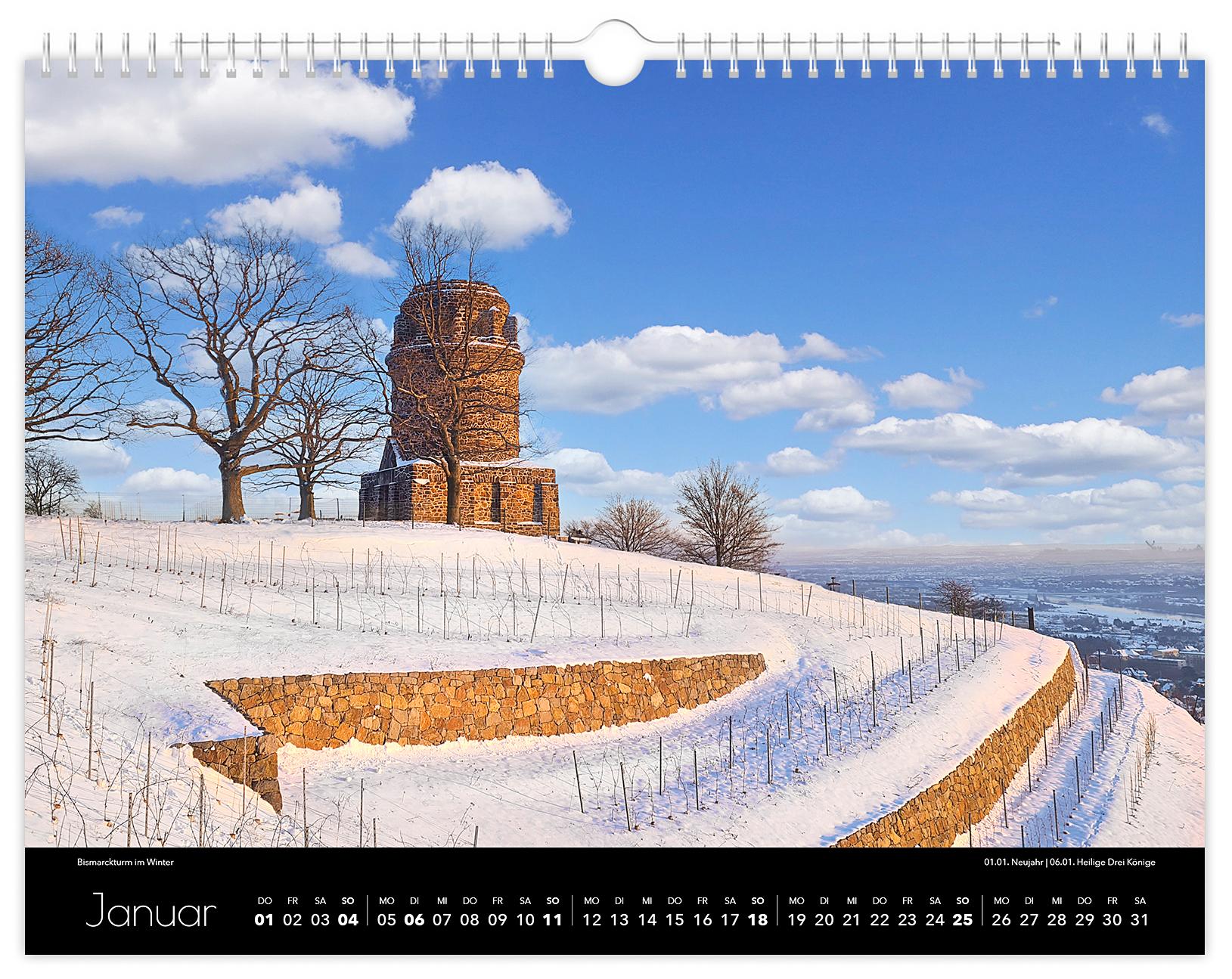 Beispielinhalt (Bild) Kalender Radebeul 2026