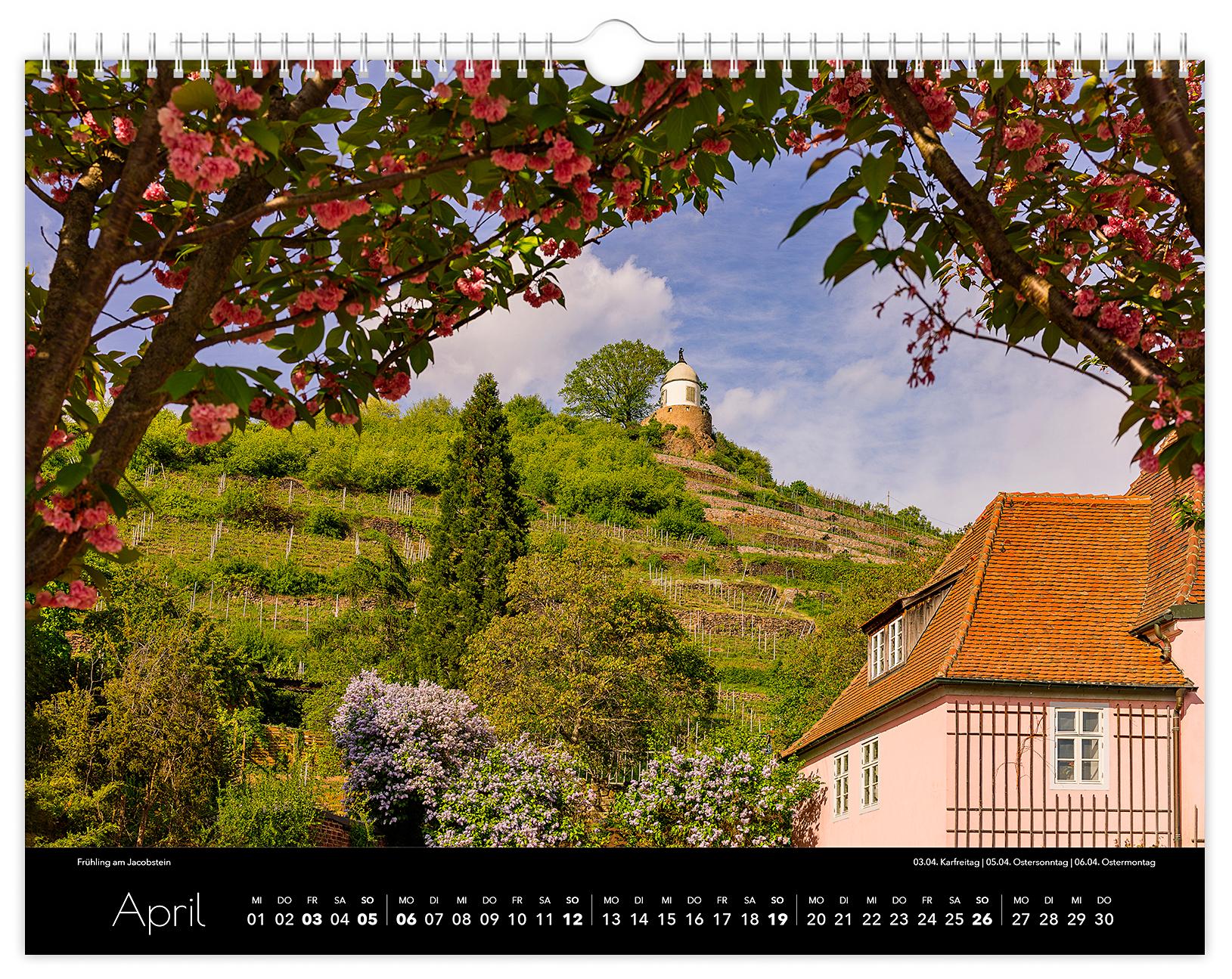 Beispielinhalt (Bild) Kalender Radebeul 2026