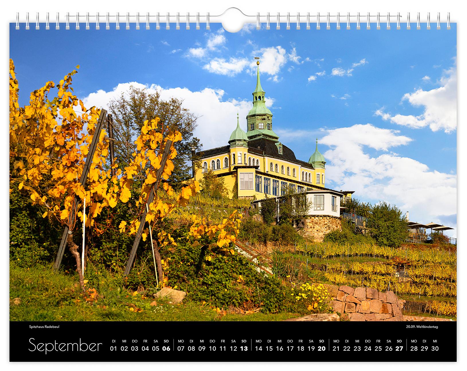 Beispielinhalt (Bild) Kalender Radebeul 2026