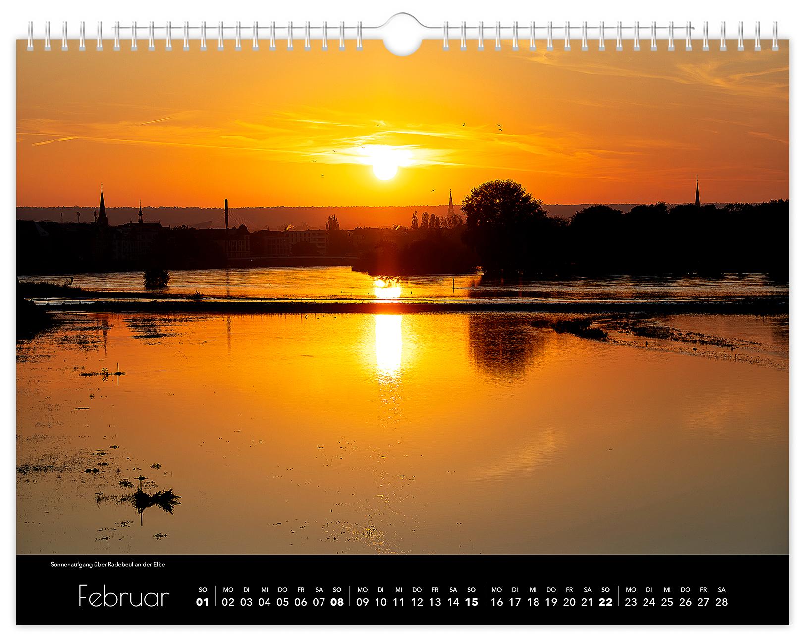 Beispielinhalt (Bild) Kalender Radebeul 2026