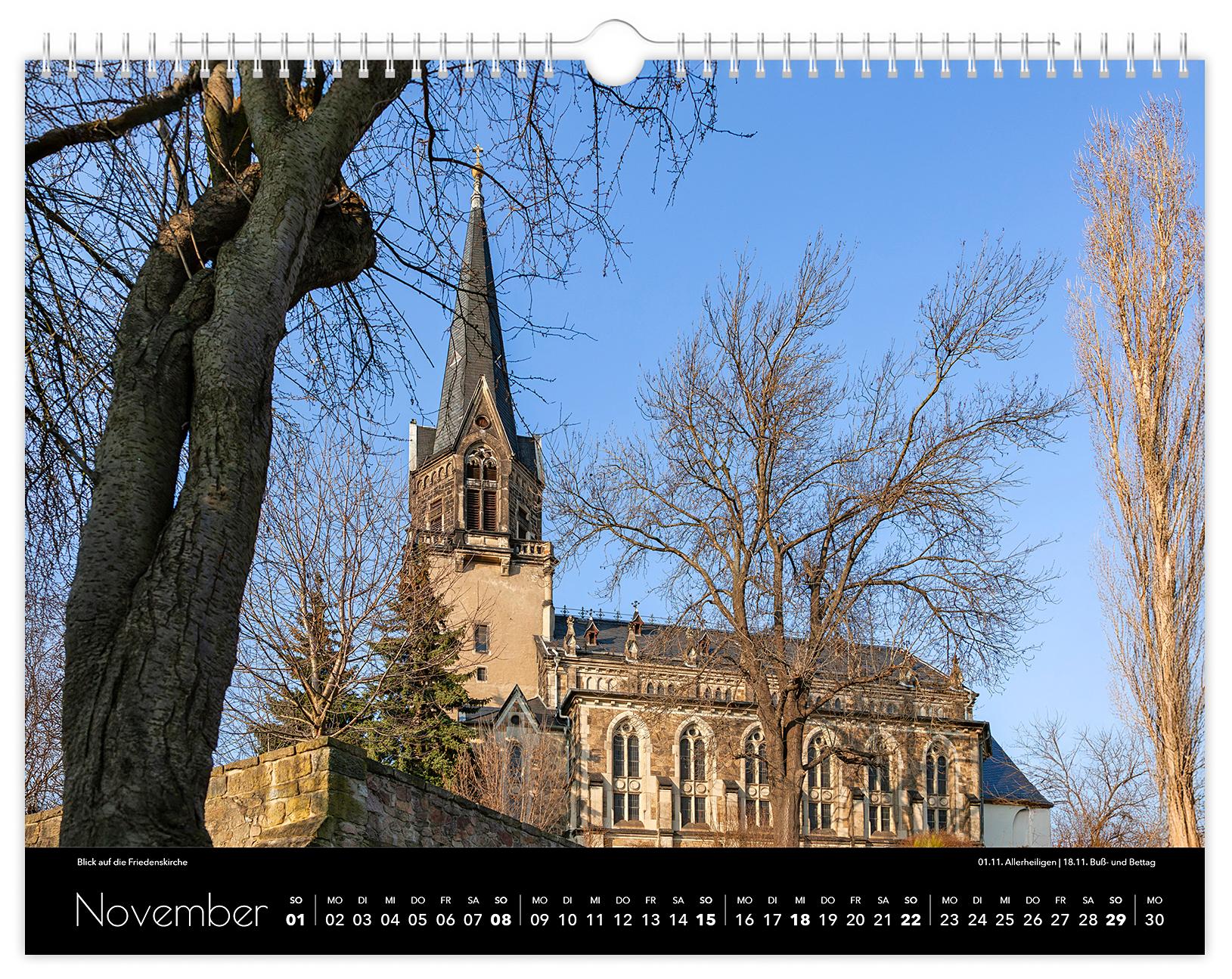 Beispielinhalt (Bild) Kalender Radebeul 2026