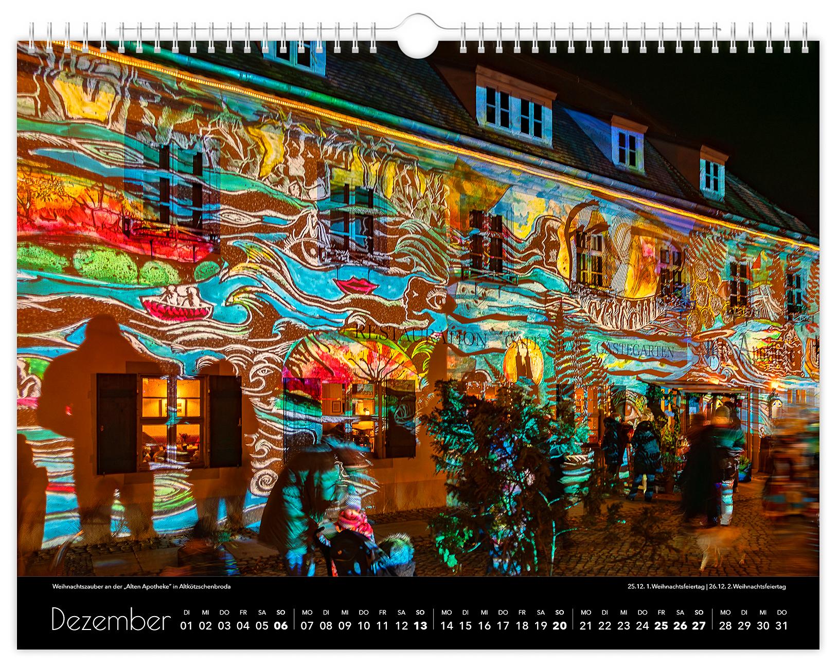 Beispielinhalt (Bild) Kalender Radebeul 2026