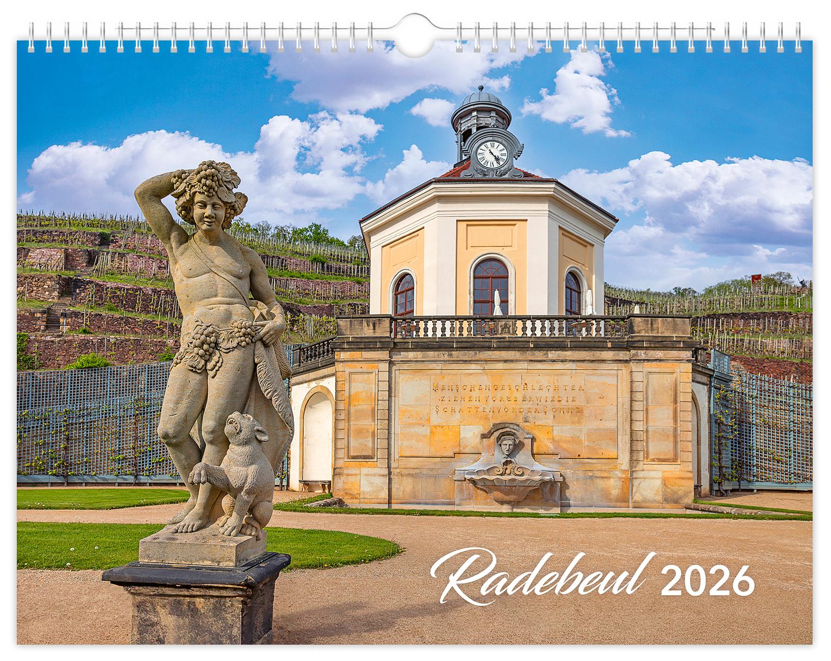Vorderes Coverbild Kalender Radebeul 2026
