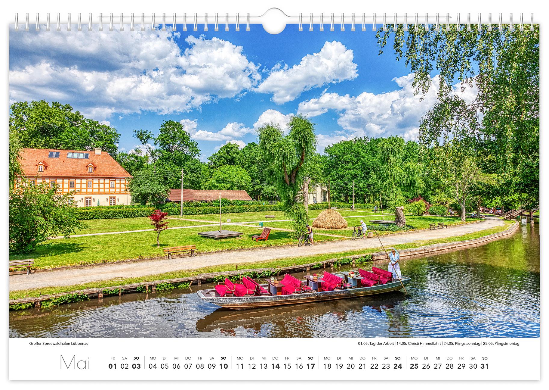 Beispielinhalt (Bild) Kalender Spreewald 2026