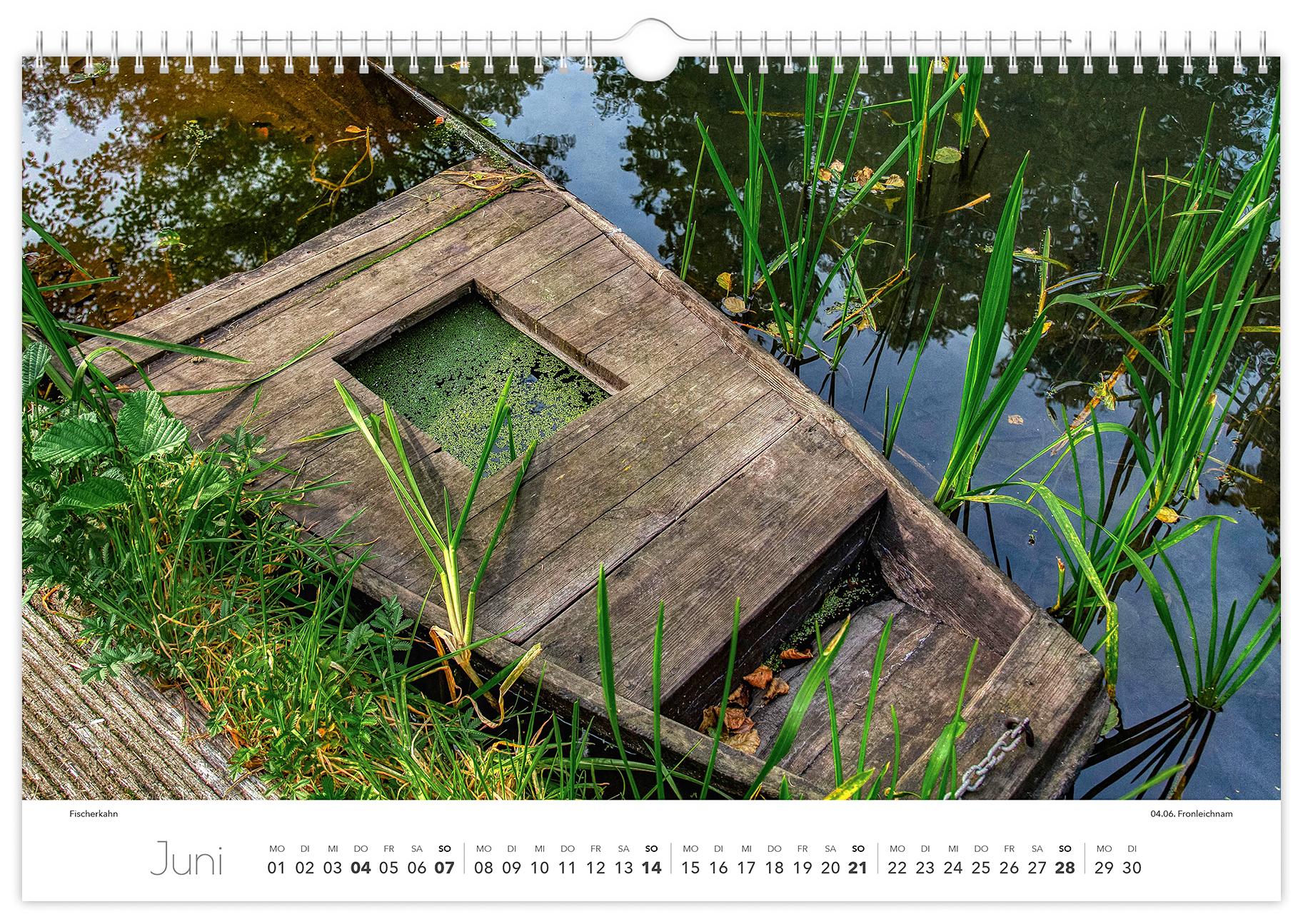 Beispielinhalt (Bild) Kalender Spreewald 2026