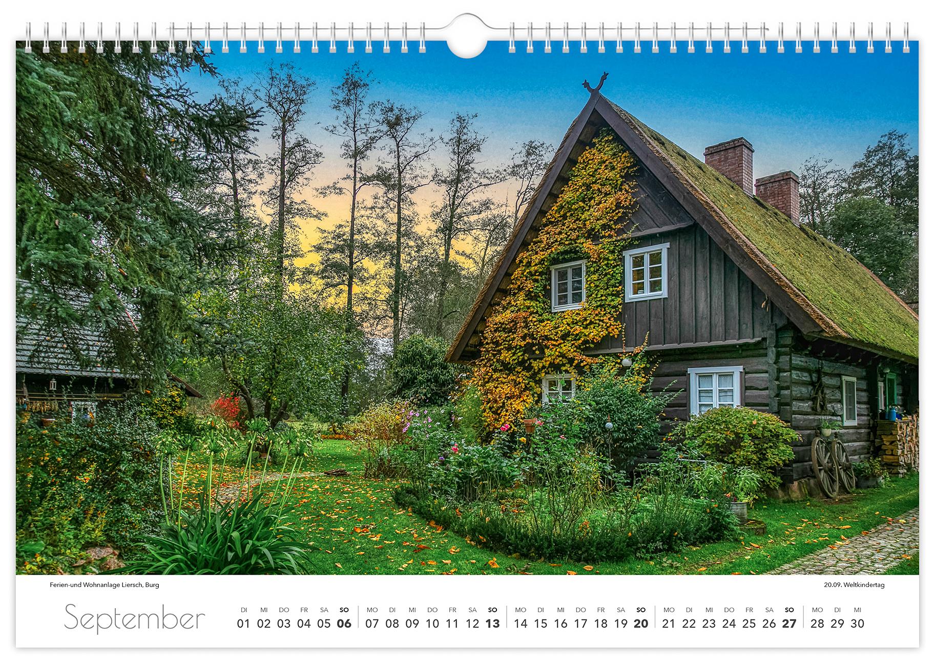 Beispielinhalt (Bild) Kalender Spreewald 2026