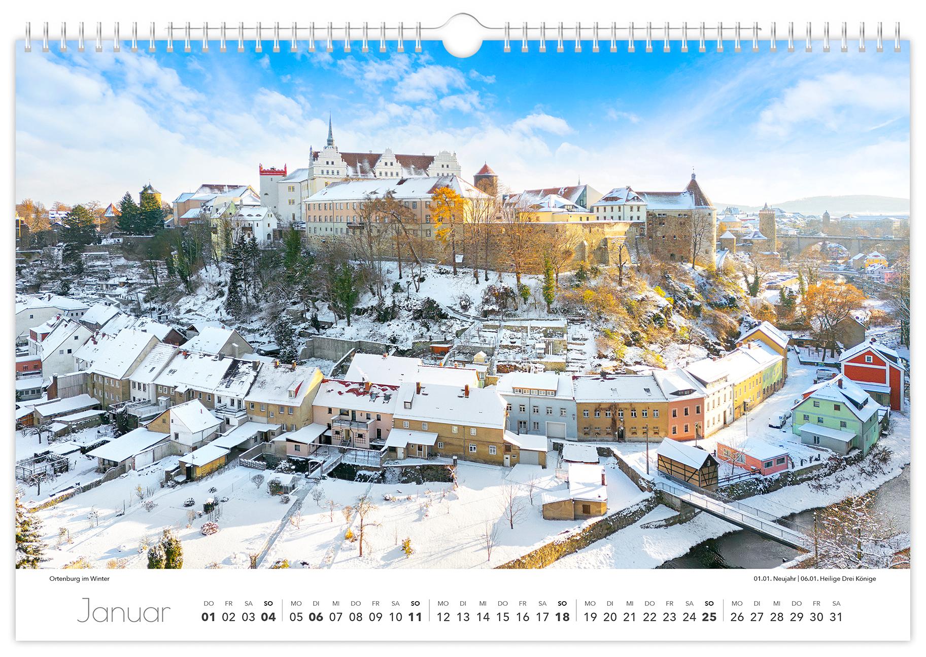 Beispielinhalt (Bild) Kalender Bautzen 2026