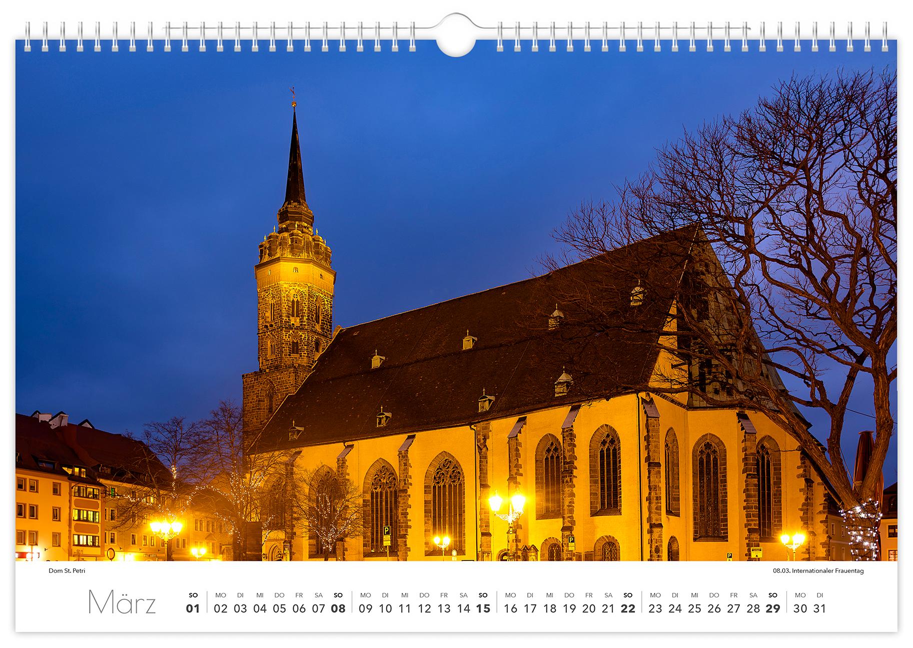 Beispielinhalt (Bild) Kalender Bautzen 2026