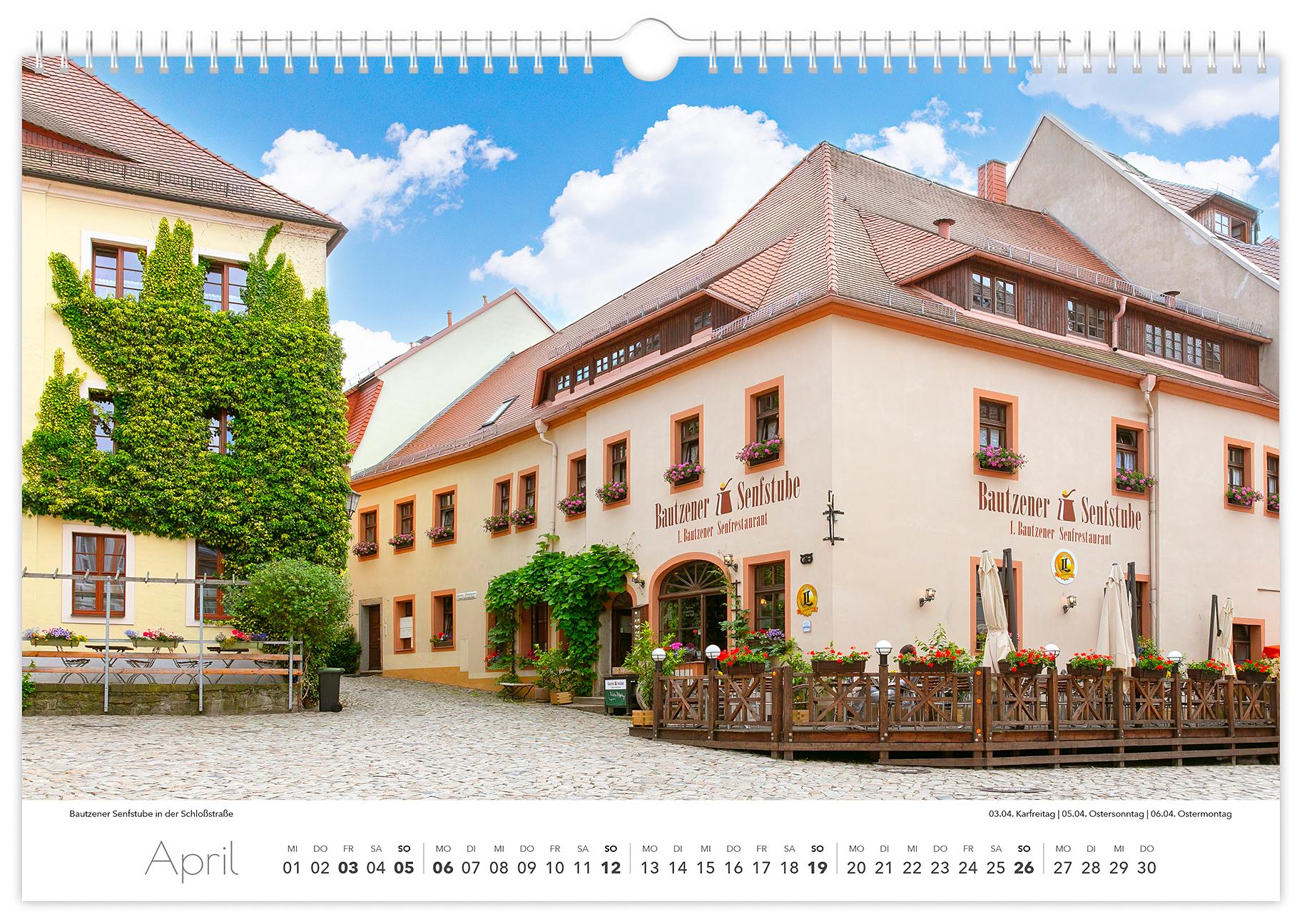 Beispielinhalt (Bild) Kalender Bautzen 2026