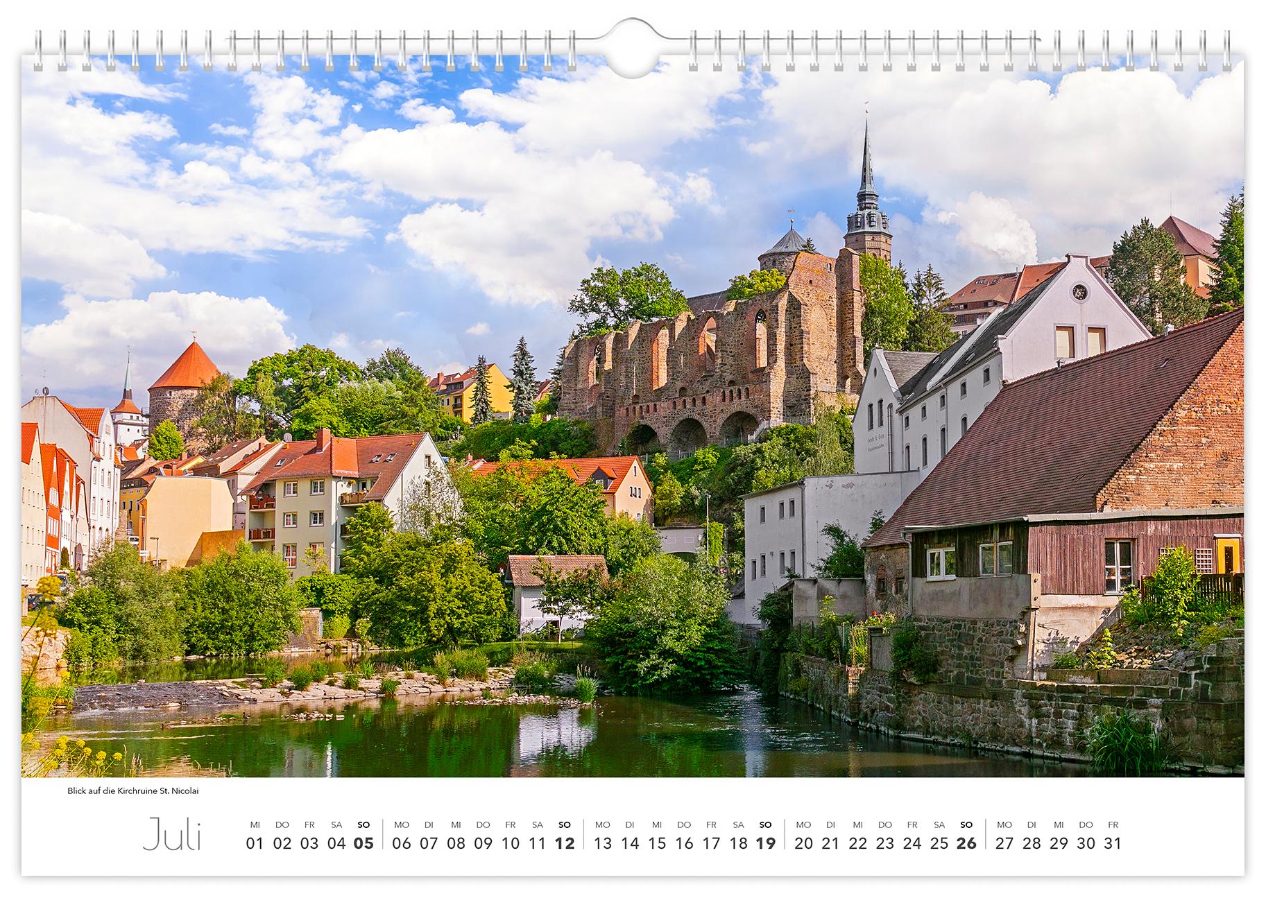 Beispielinhalt (Bild) Kalender Bautzen 2026