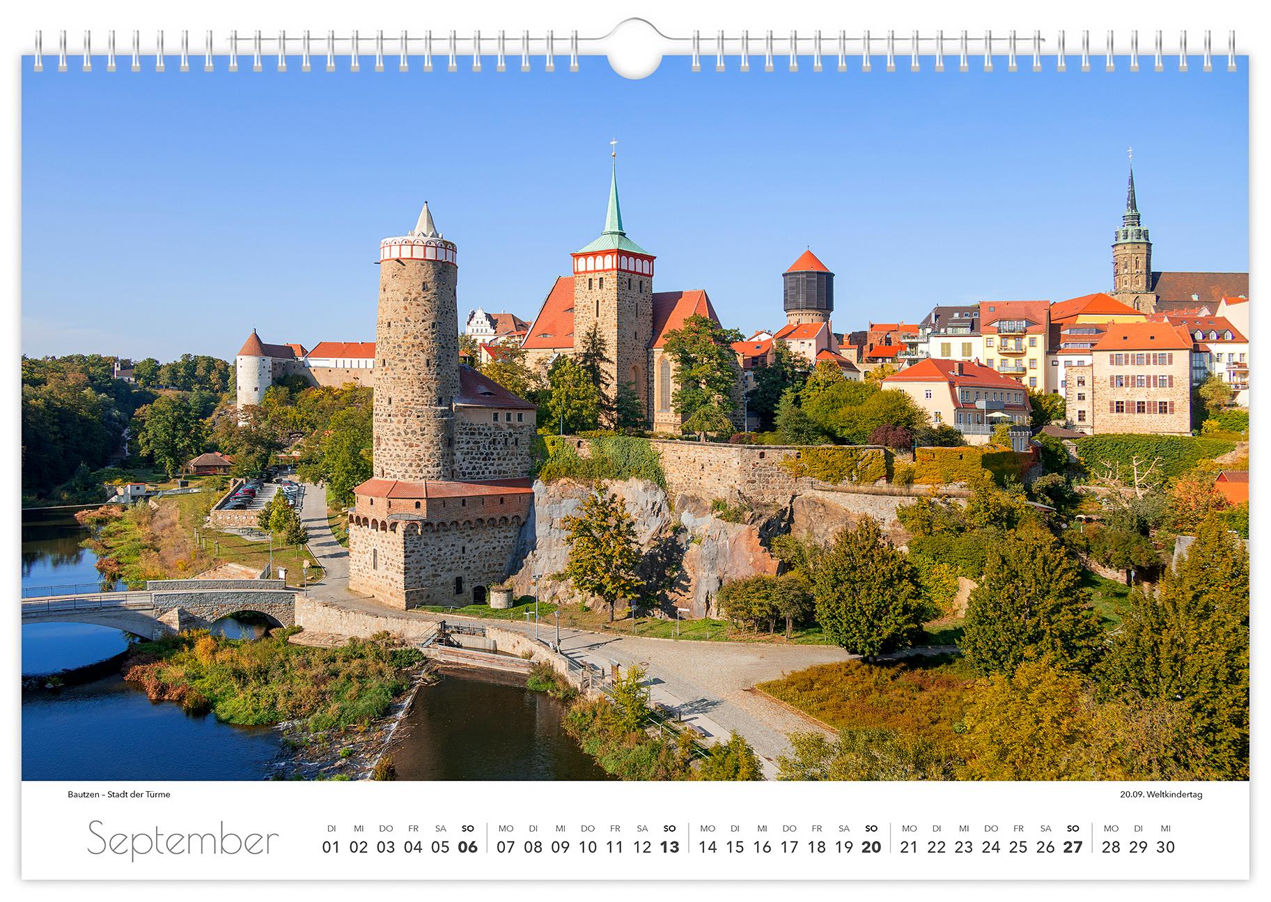 Beispielinhalt (Bild) Kalender Bautzen 2026