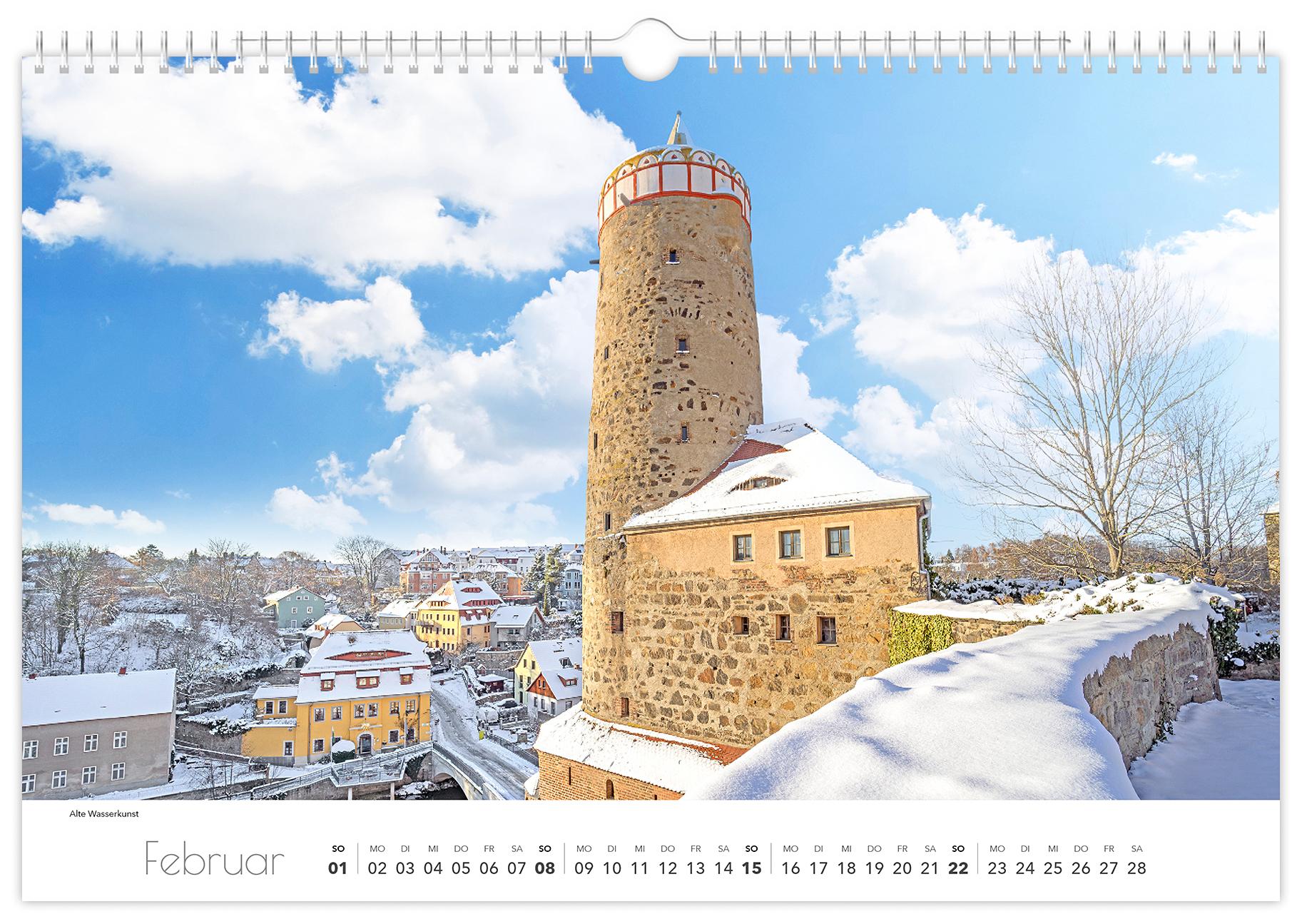 Beispielinhalt (Bild) Kalender Bautzen 2026