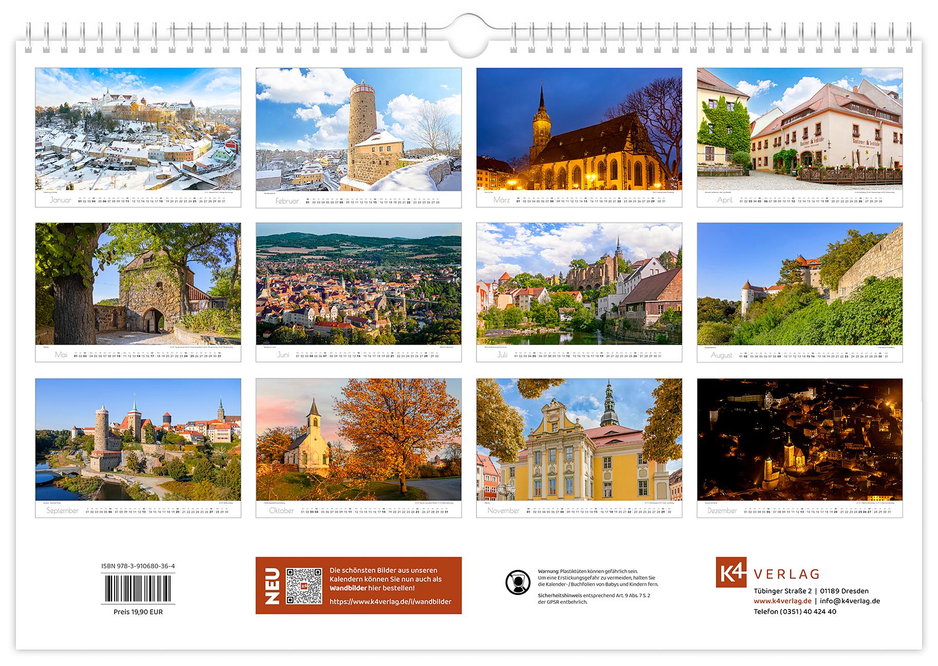 Beispielinhalt (Bild) Kalender Bautzen 2026