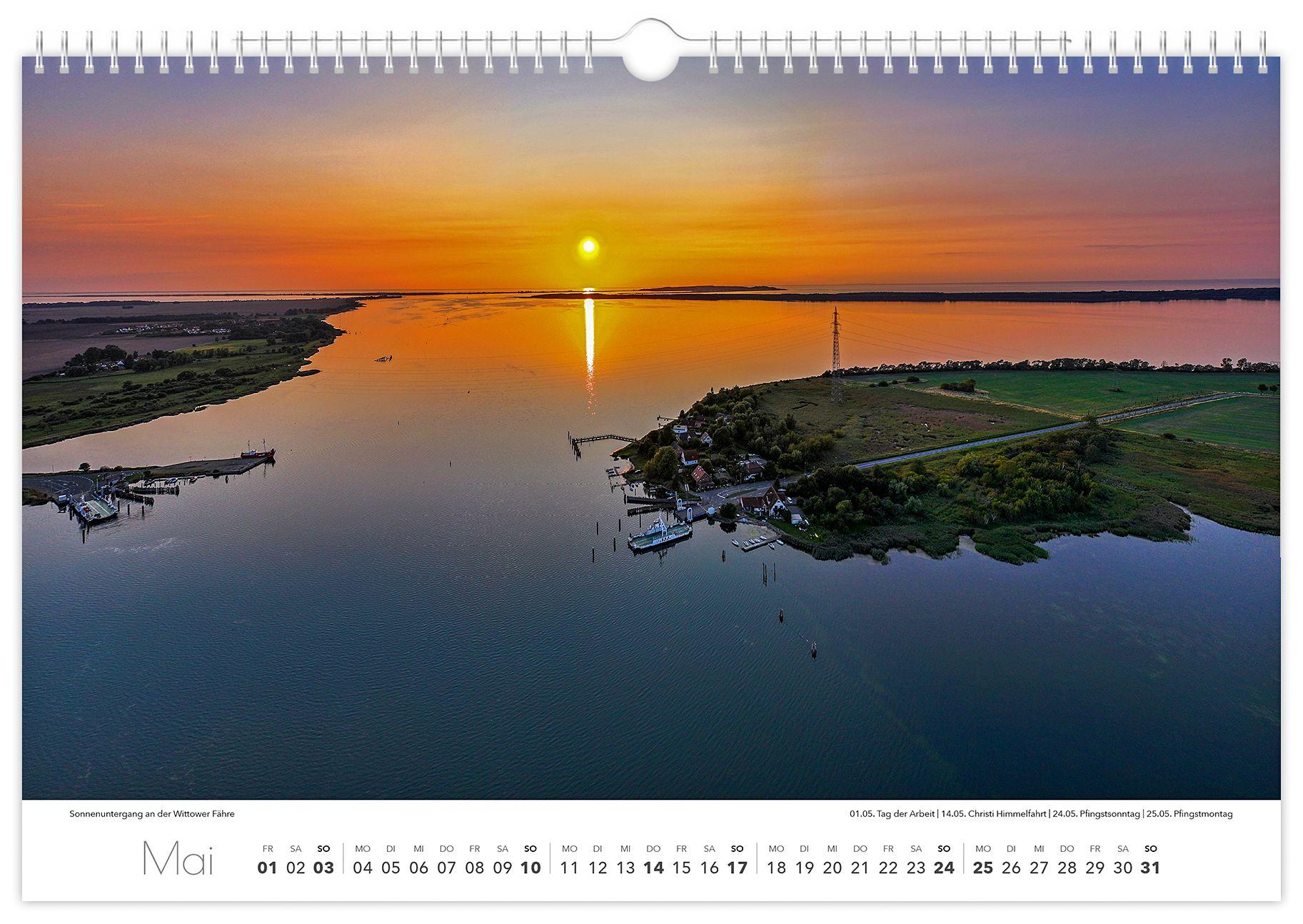 Beispielinhalt (Bild) Kalender Rügen Luftaufnahmen 2026